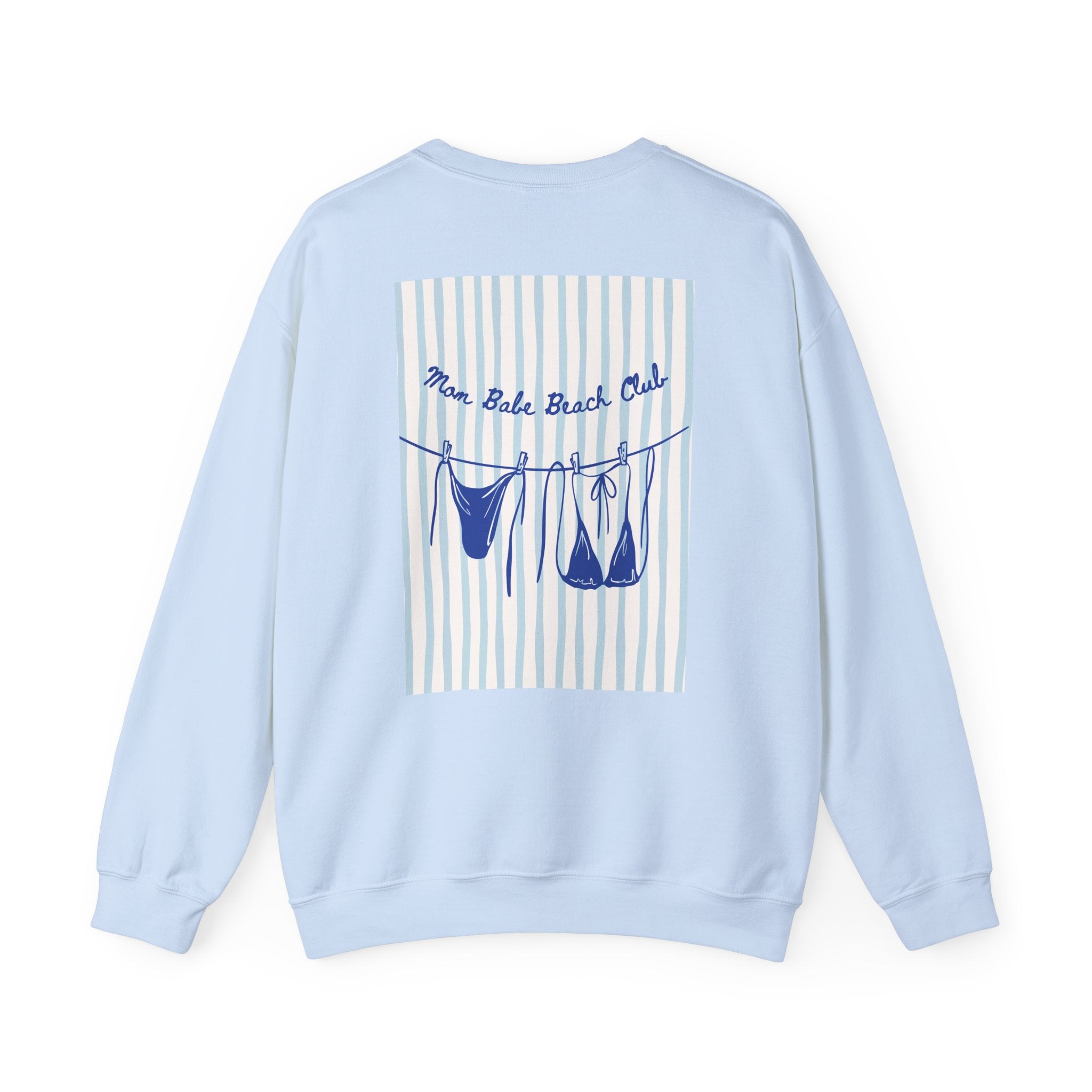 Mom Babe Beach Club - Bikini Graphic Sweatshirt