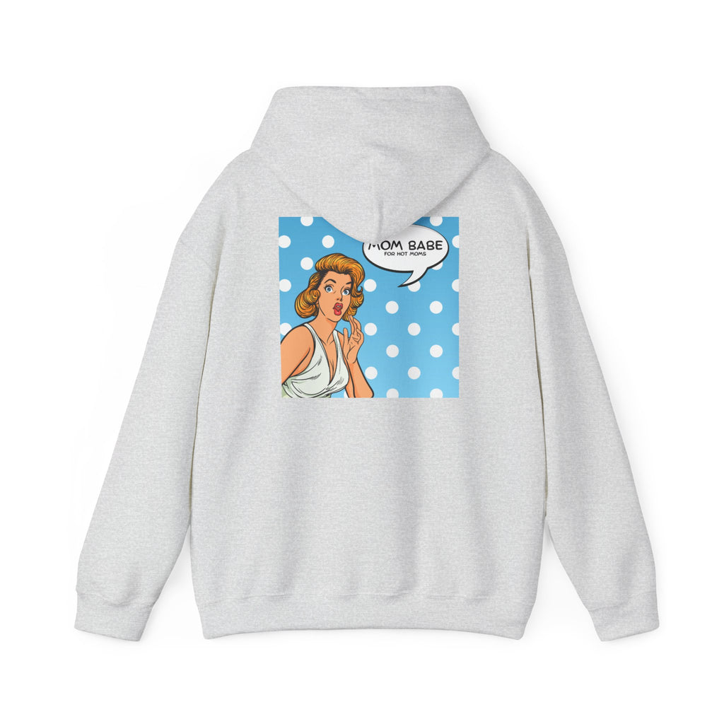 Mom Babe For Hot Moms - Retro Pop Art Graphic Hoodie
