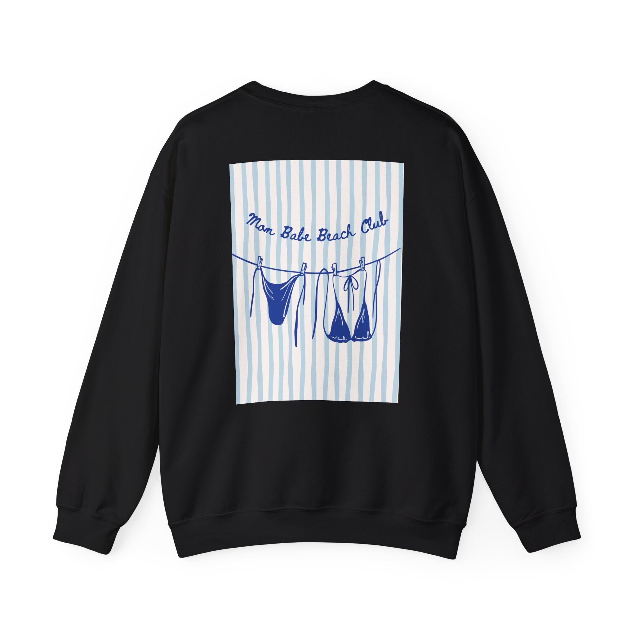Mom Babe Beach Club - Bikini Graphic Sweatshirt