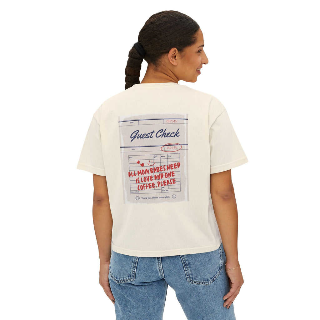 All Mom Babes Need - Graphic Check Tee