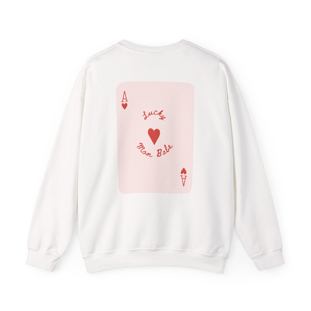 Lucky Mom Babe - Graphic Sweatshirt