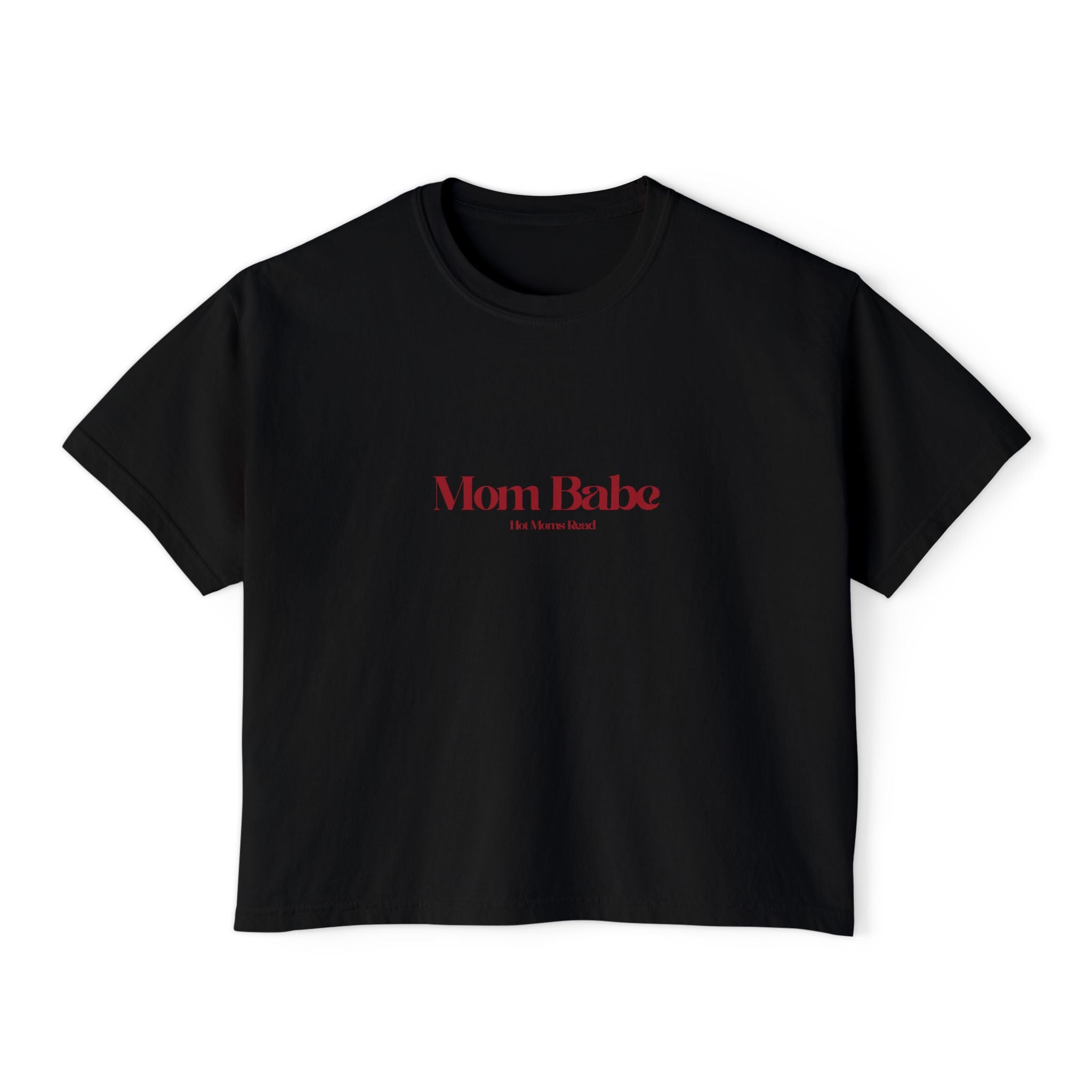 Mom Babe Book Club - Hot Moms Read Graphic Crop Tee