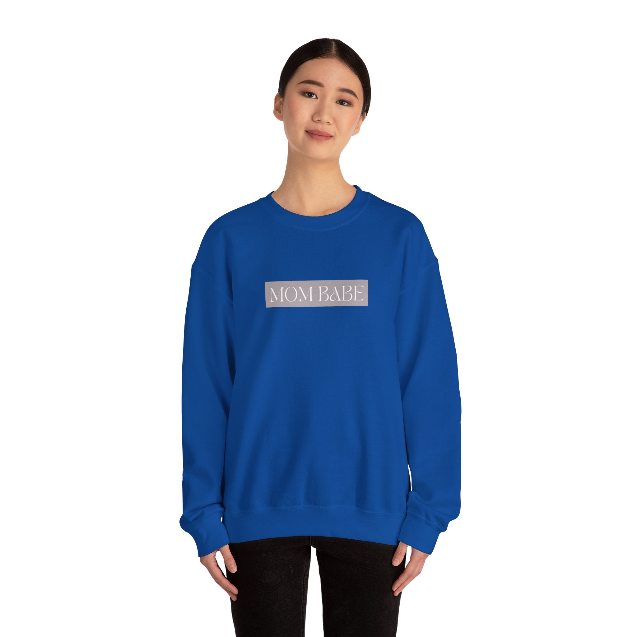 Pilates Mom Babe Club — Workout Graphic Sweatshirt (White Print)