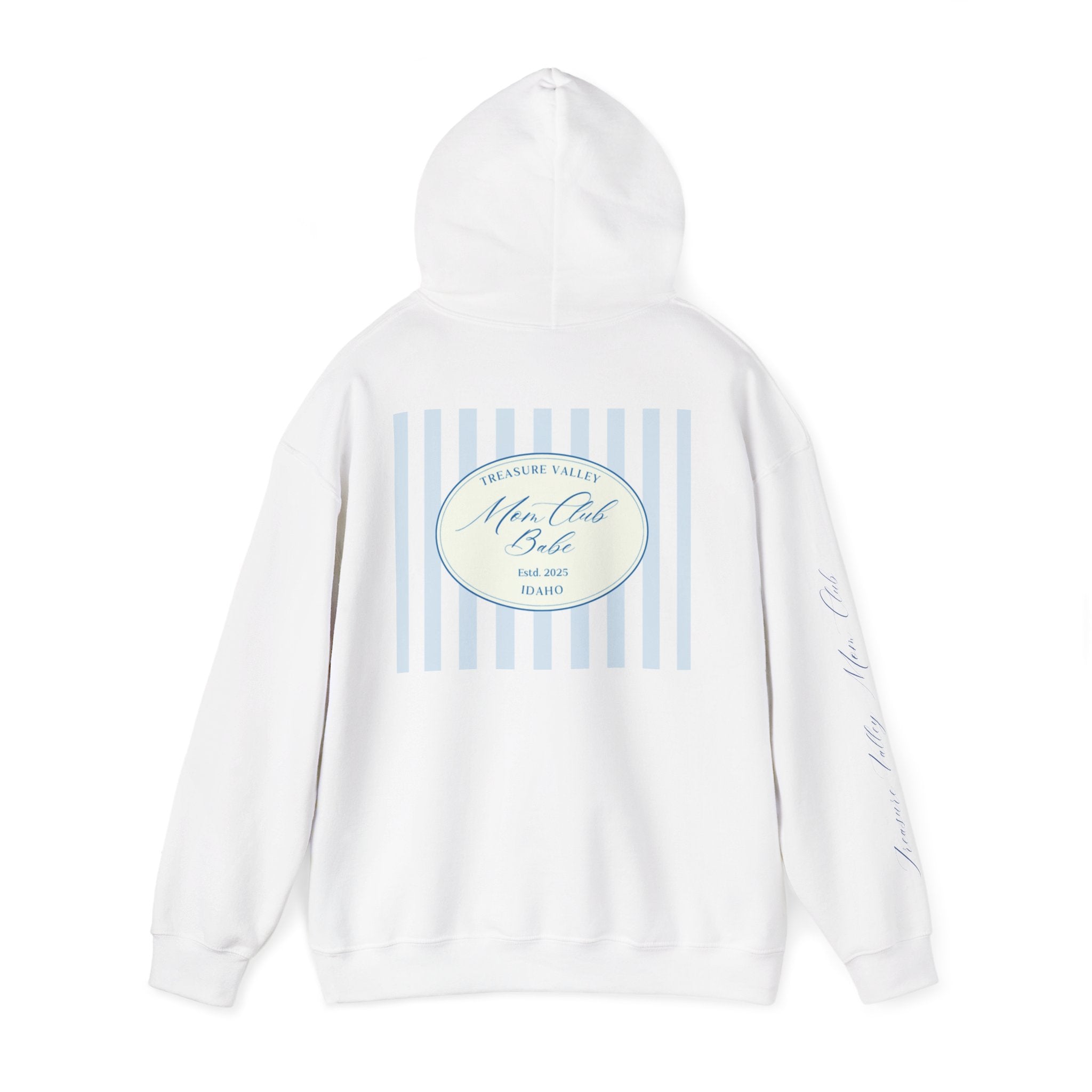 Treasure Valley Mom Club - Striped Graphic Hoodie