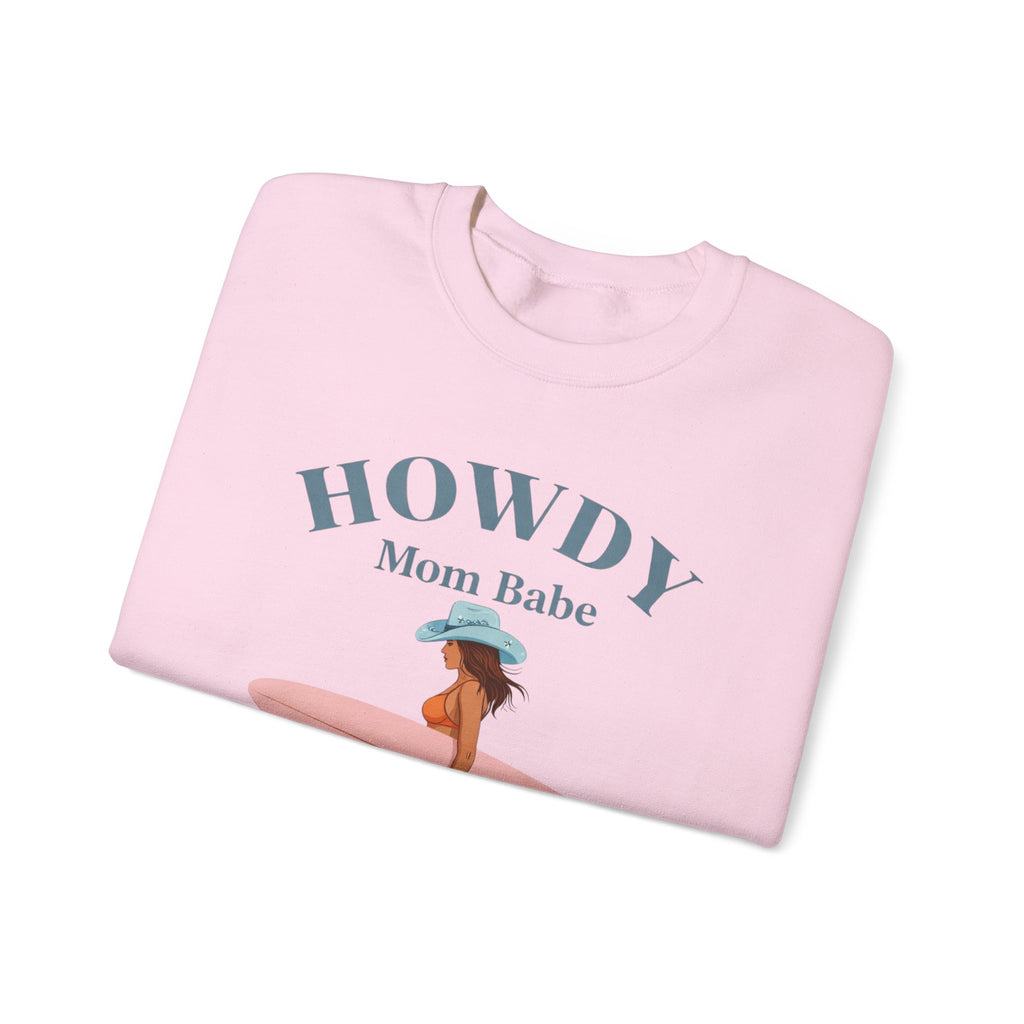 Howdy Mom Babe — Surf Girl Graphic Sweatshirt