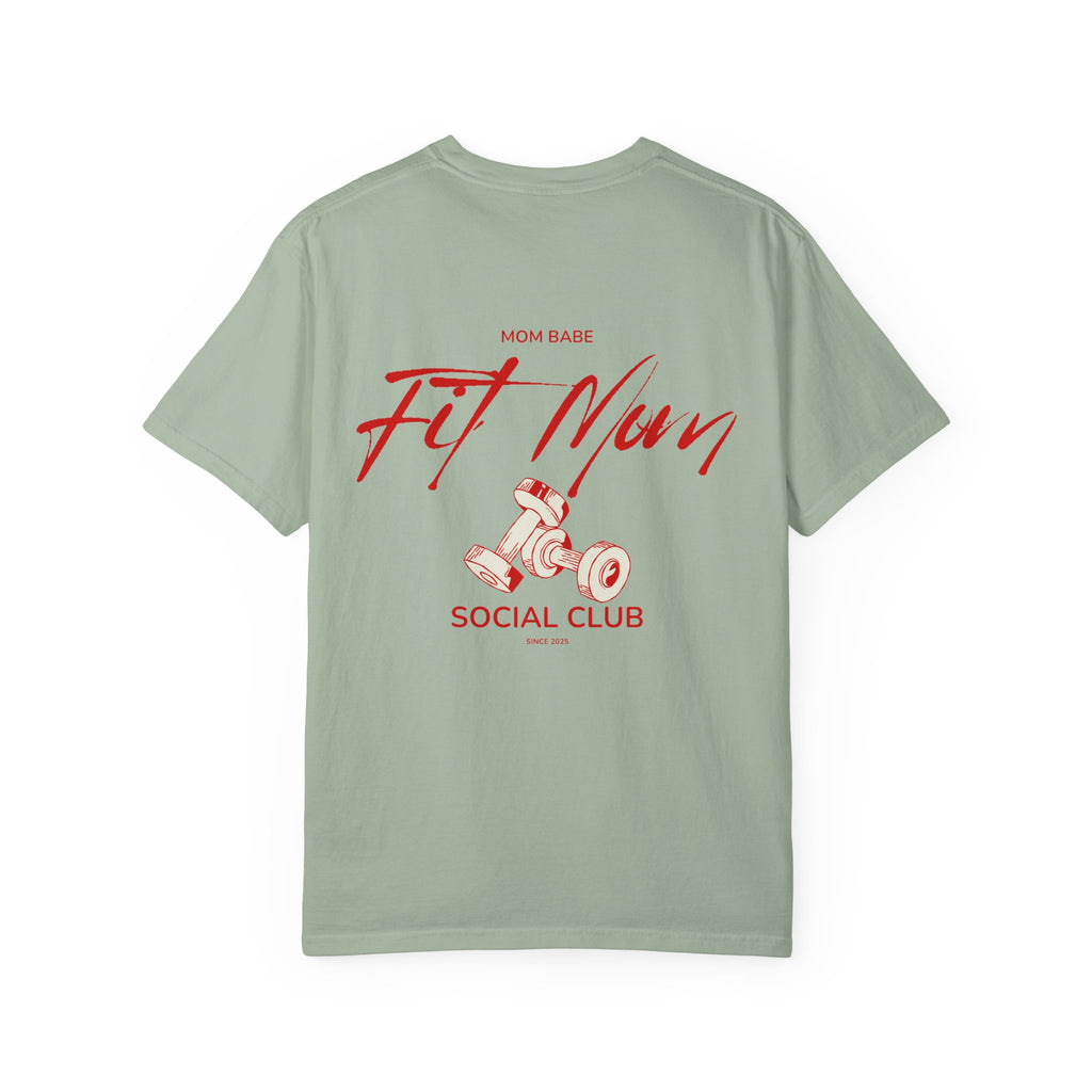 Fit Mom Social Club - Mom Babe Tee Red