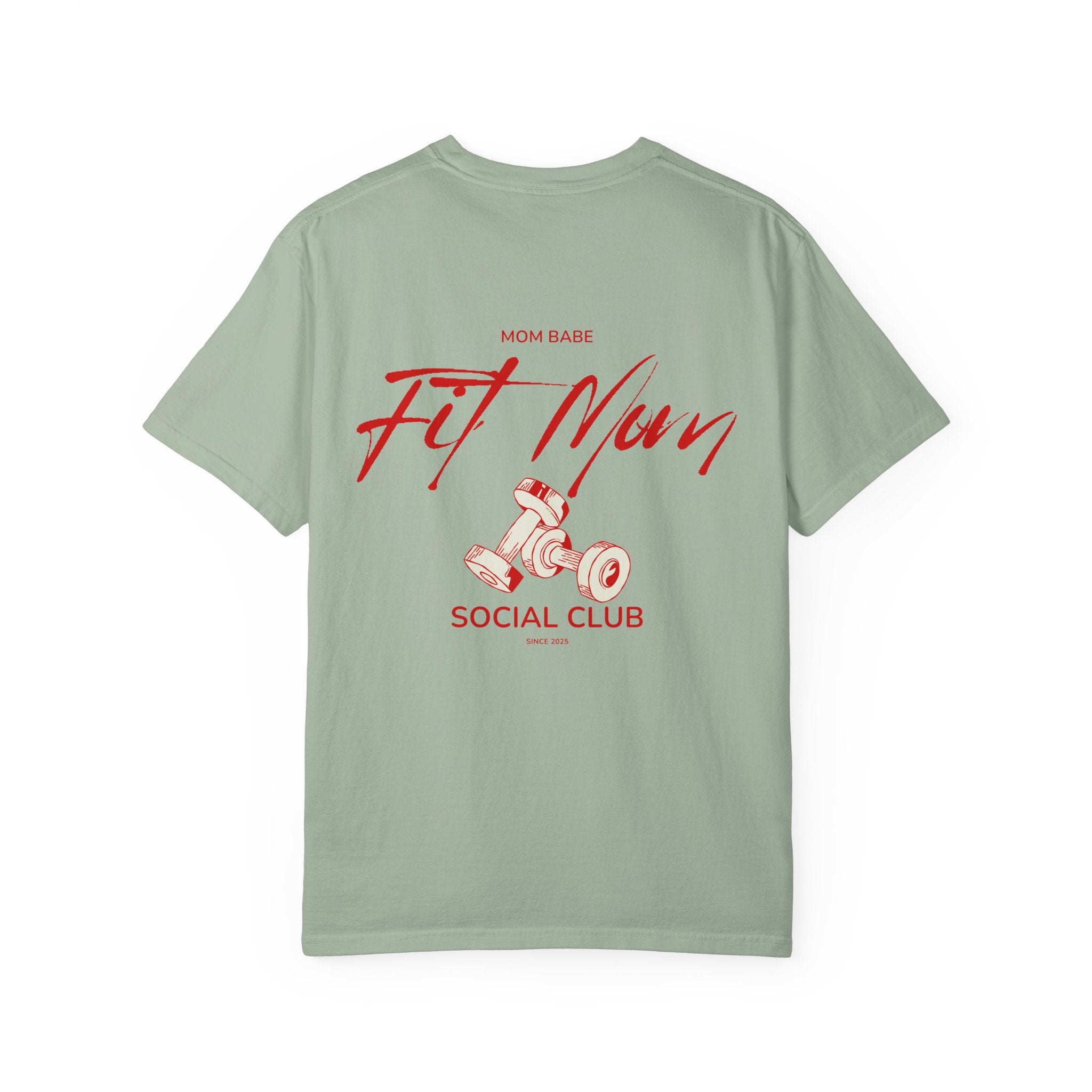 Fit Mom Social Club - Mom Babe Tee Red