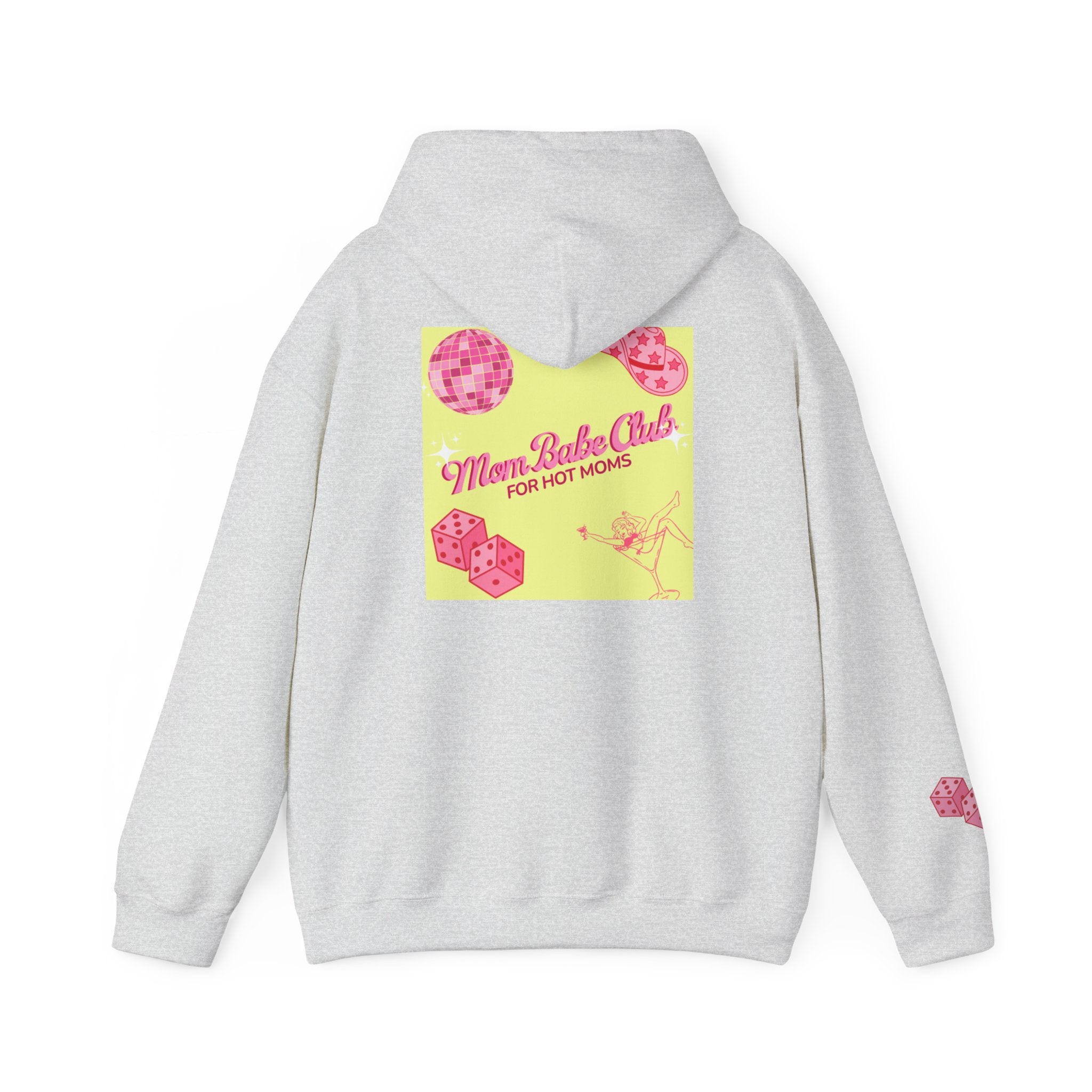 Mom Babe Club - For Hot Moms — Pink Graphic Hoodie