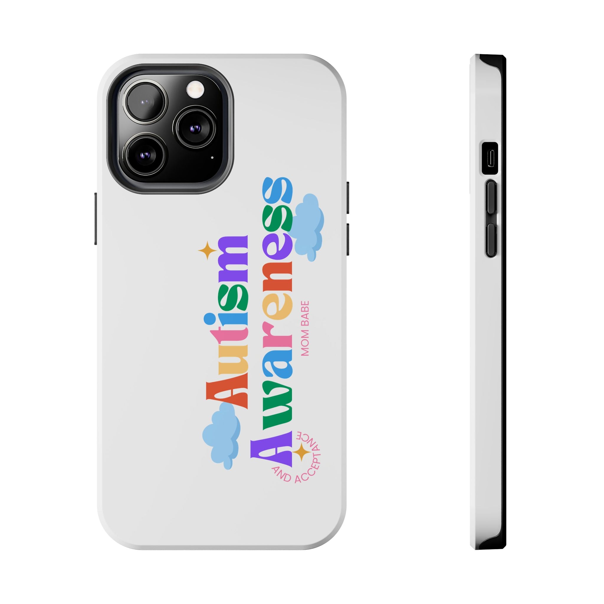Copy of Autism Awareness and Acceptance — Checkered Heart Phone Case
