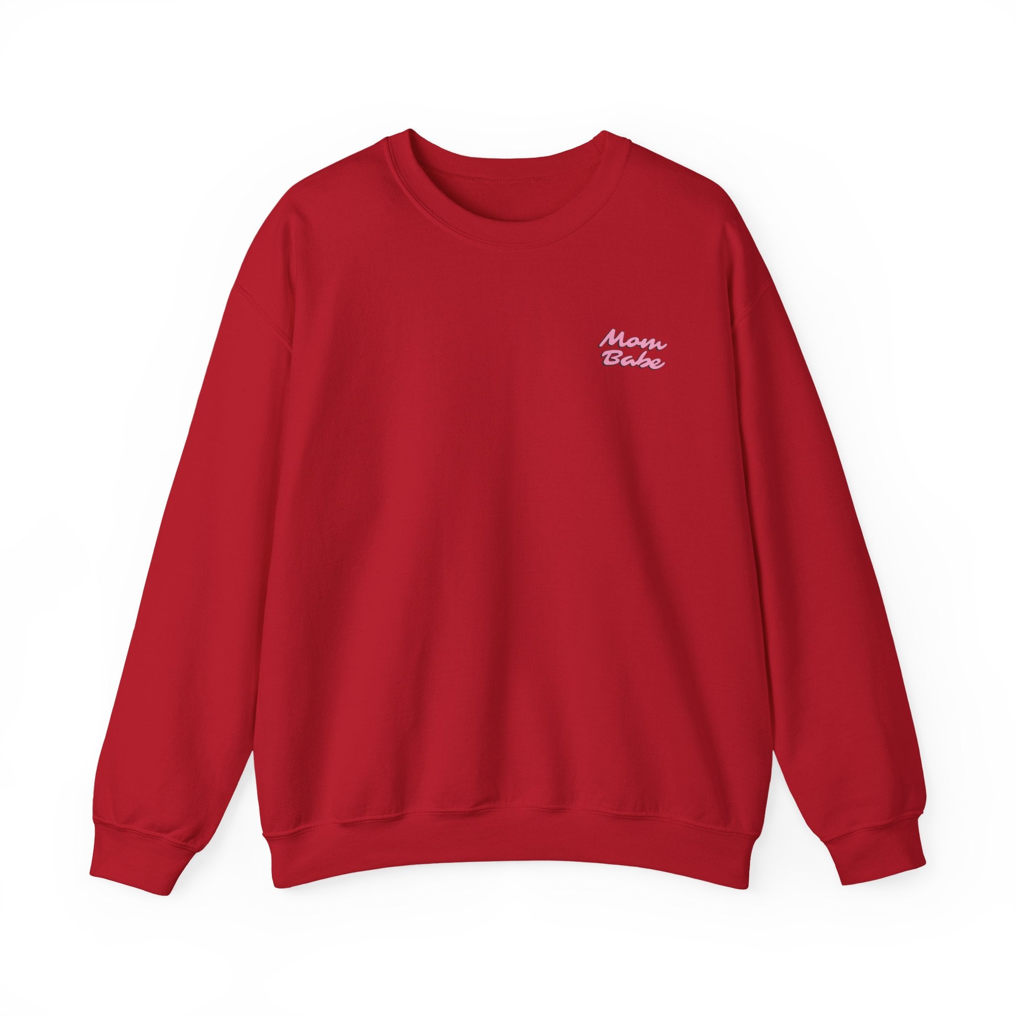 Mom Babe For Hot Moms - Checkered Graphic Sweatshirt