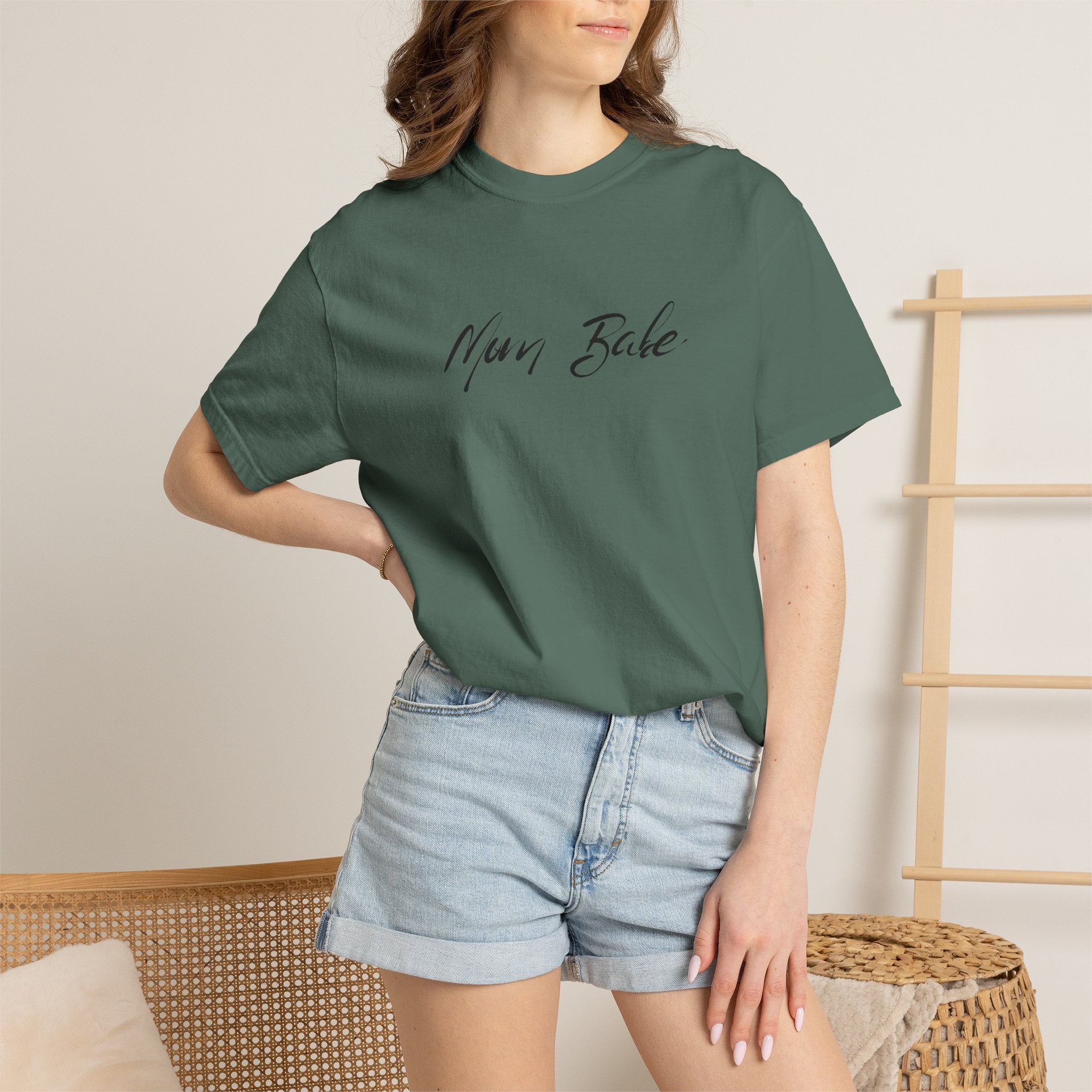 Fit Mom Social Club - Mom Babe Tee Black