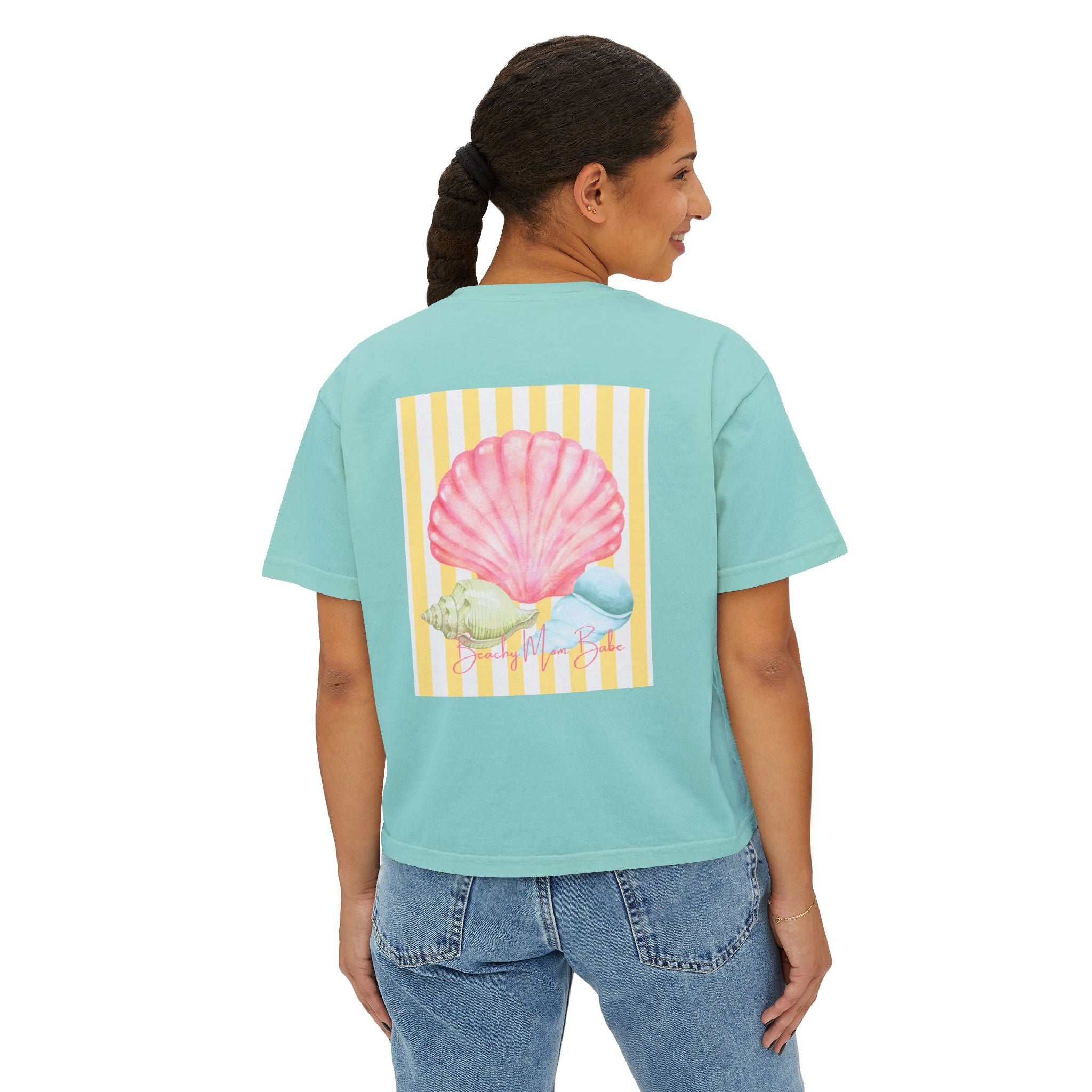 Beach Mom Babe - Pastel Shell Graphic Tee