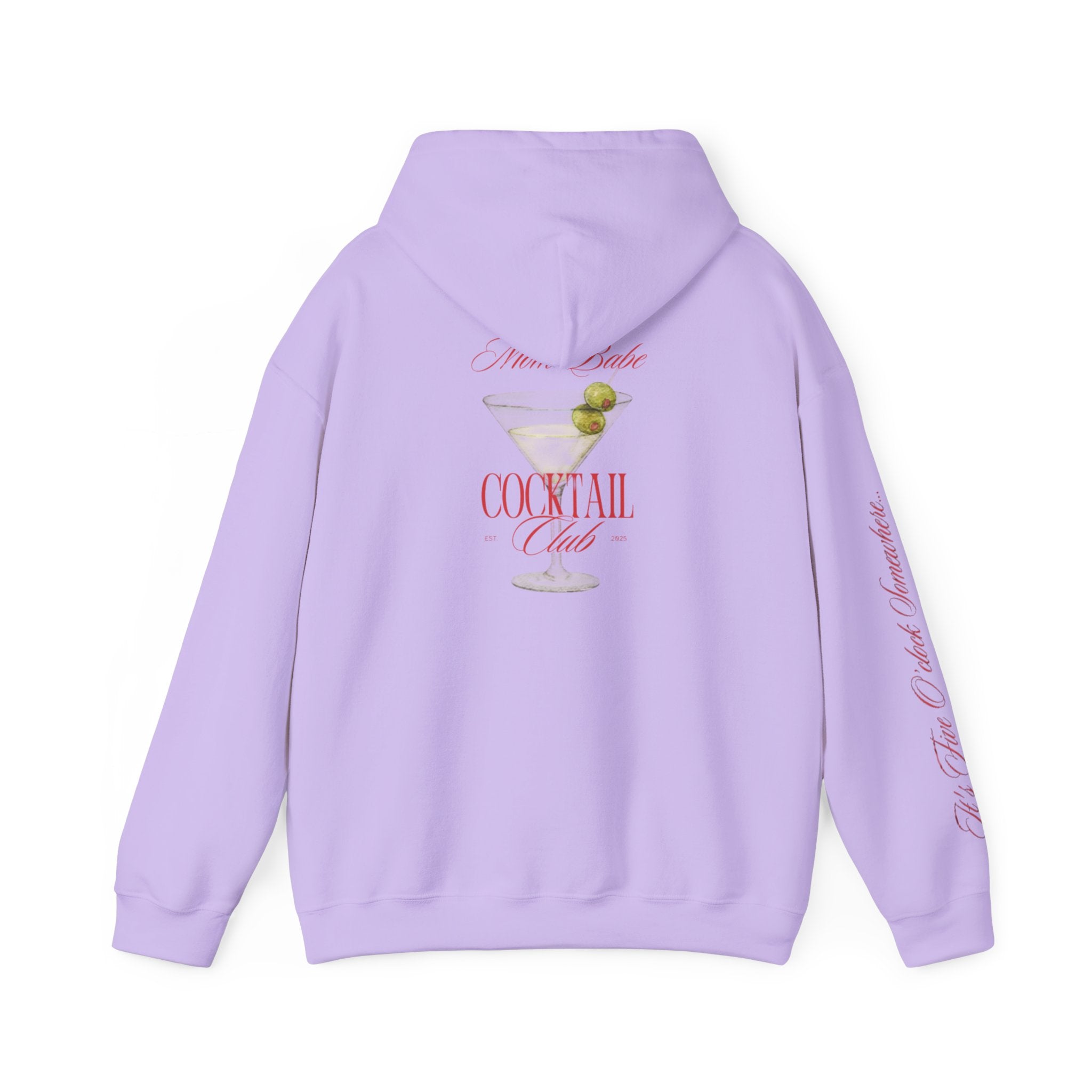 Mom Babe Cocktail Club - Martini Glass Graphic Hoodie