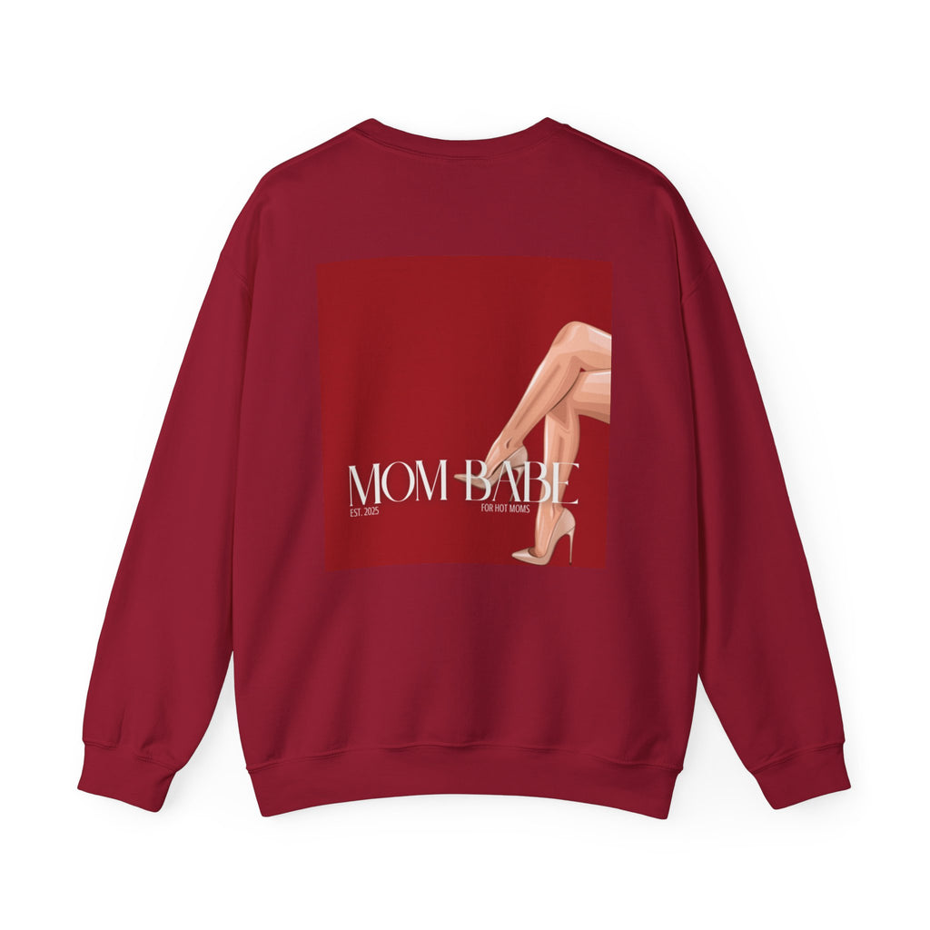 Mom Babe For Hot Moms - Beige Heels Graphic Sweatshirt
