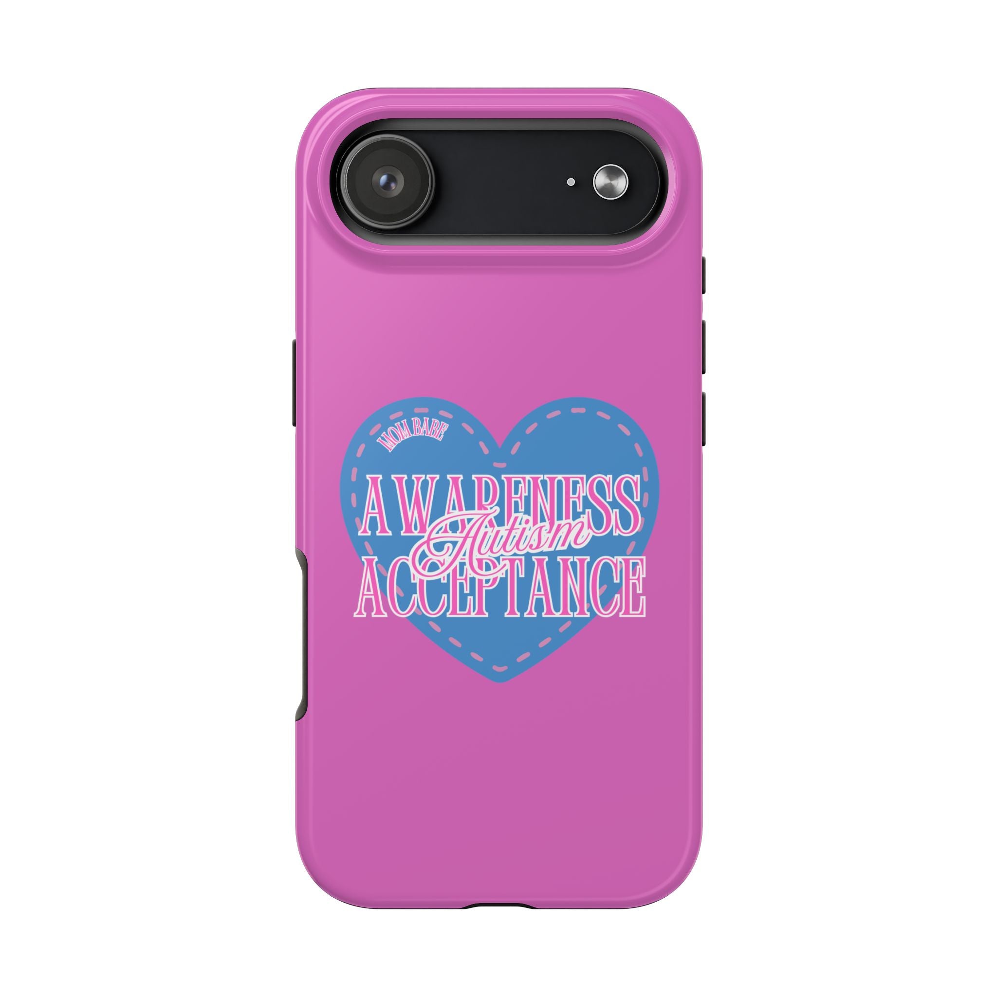 Autism Awareness and Acceptance — Stitched Heart Phone Case