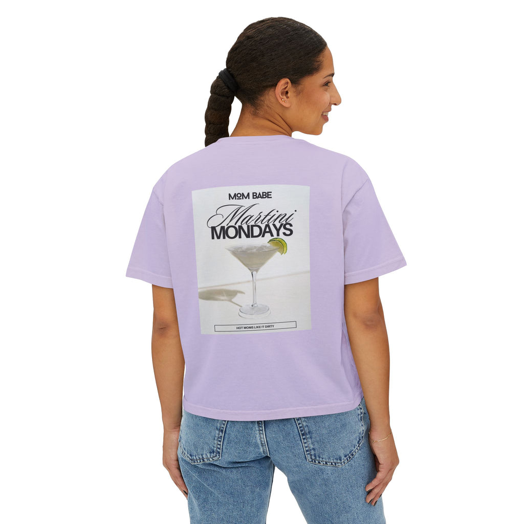 Mom Babe Martini Mondays Hot Moms Like it Dirty - Martini Graphic Tee