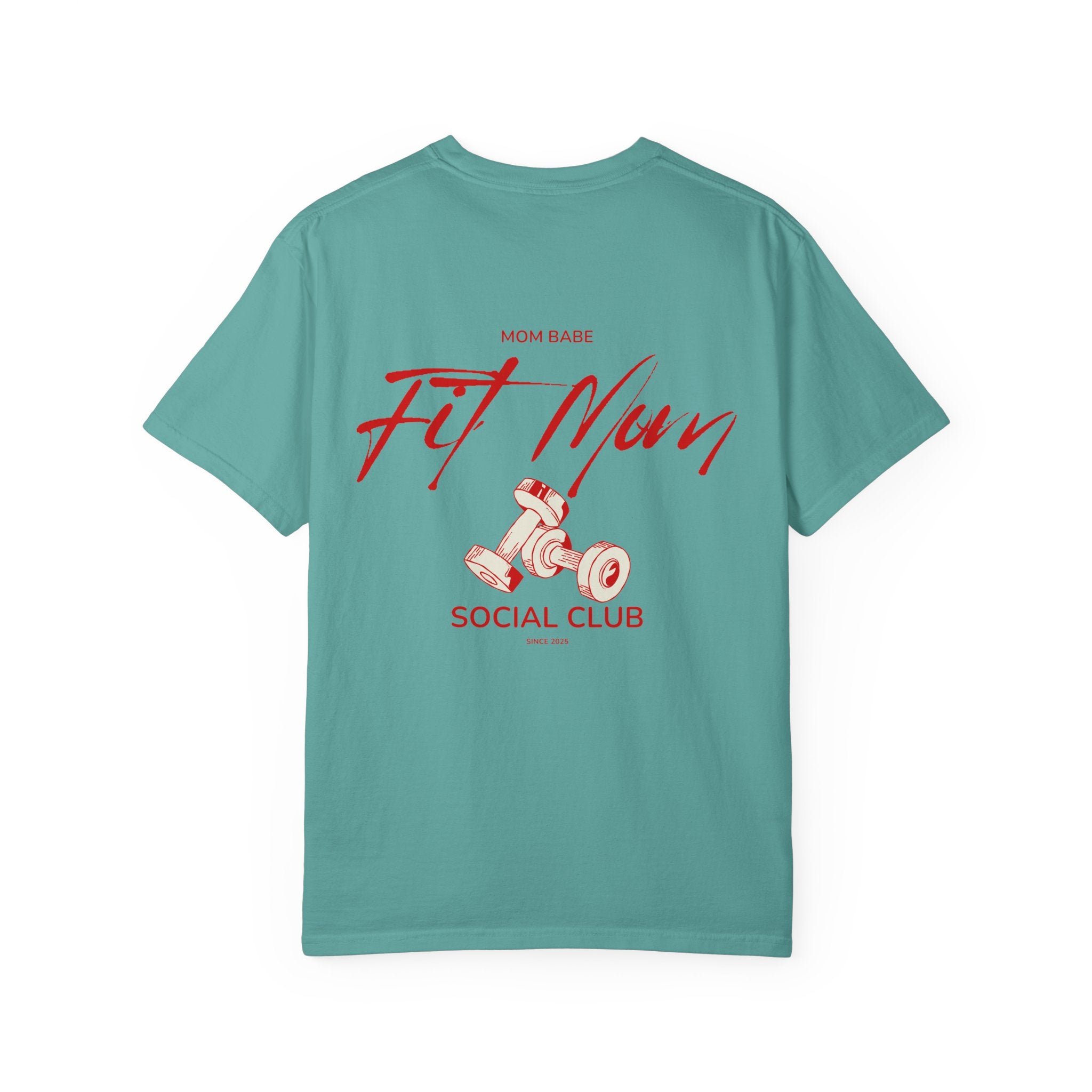 Fit Mom Social Club - Mom Babe Tee Red
