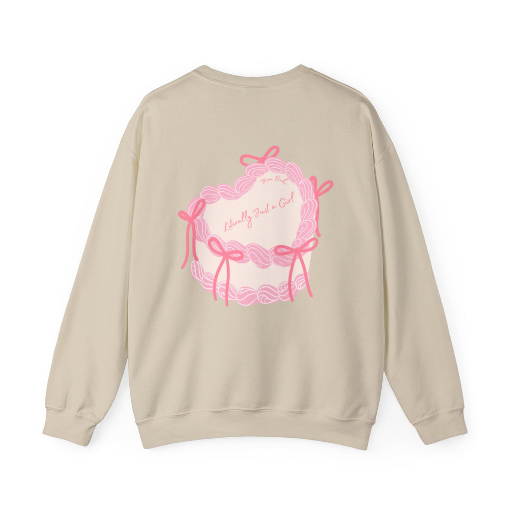 Mom Babe Literally Just a Girl - Cake Graphic Sweatshirt