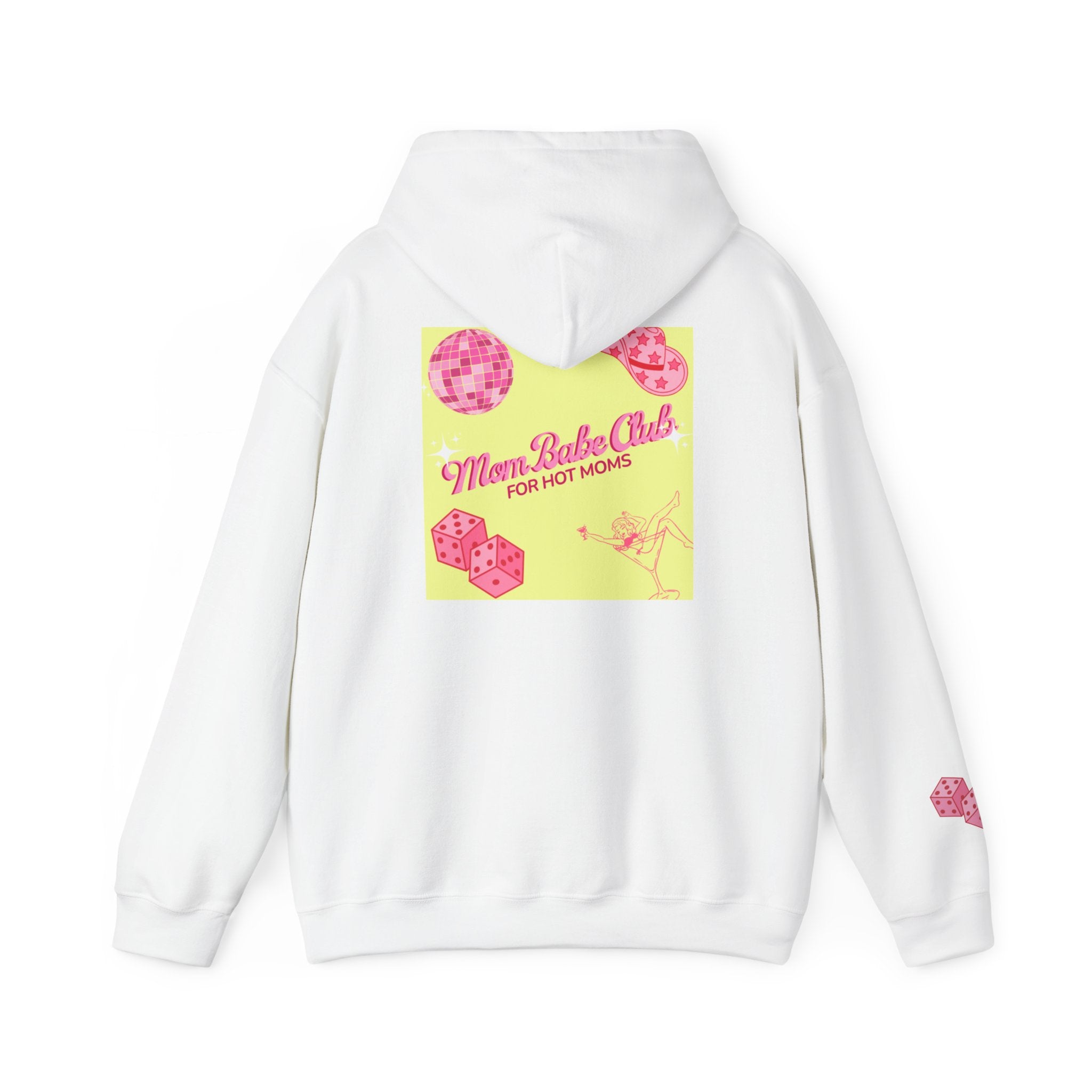 Mom Babe Club - For Hot Moms — Pink Graphic Hoodie