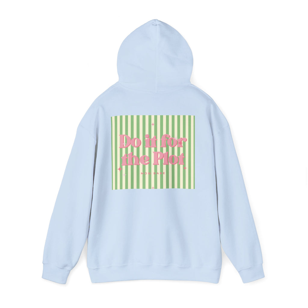 Do It For The Plot Mom Babe - Striped Graphic Hoodie