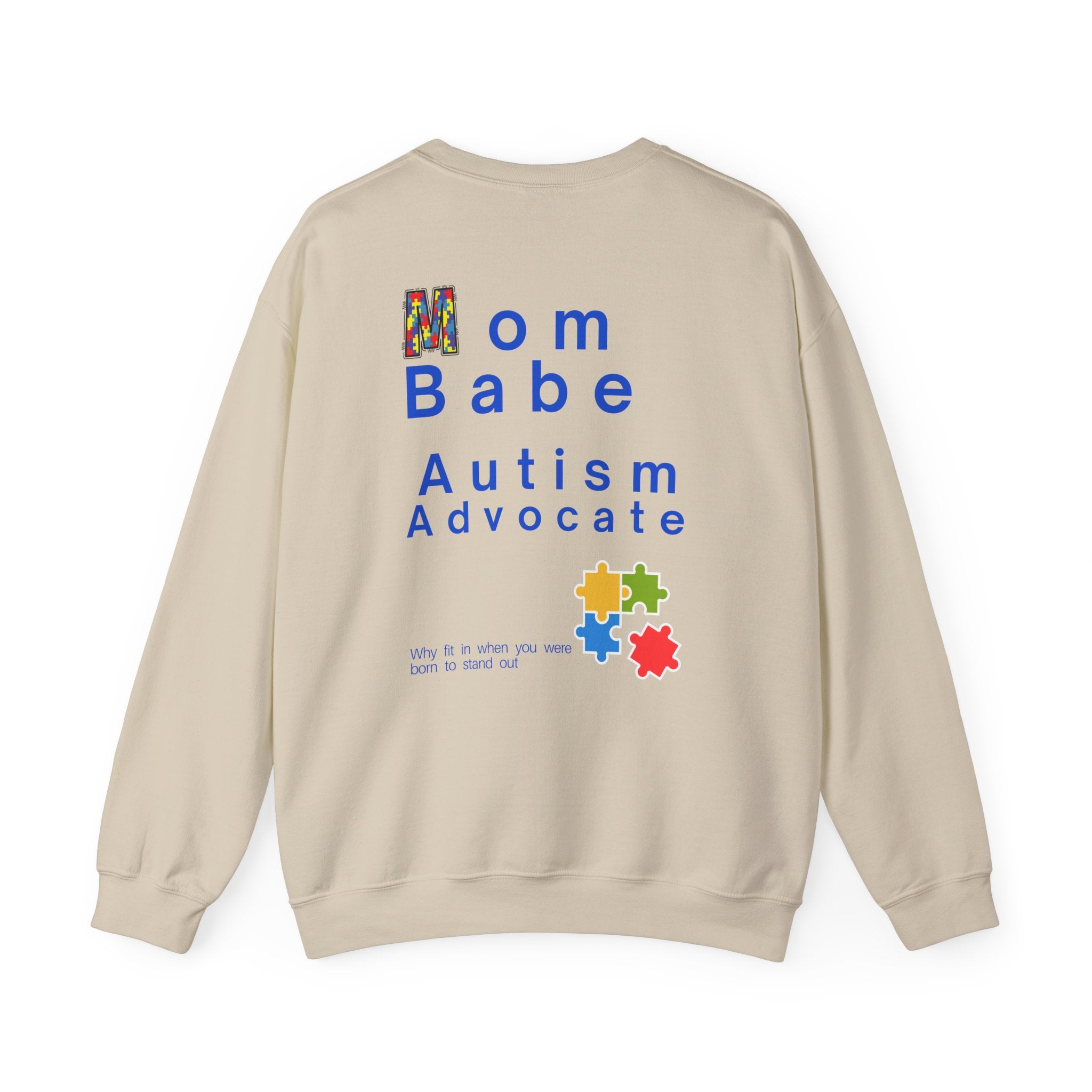Mom Babe Autism Advocate - Graphic Sweatshirt