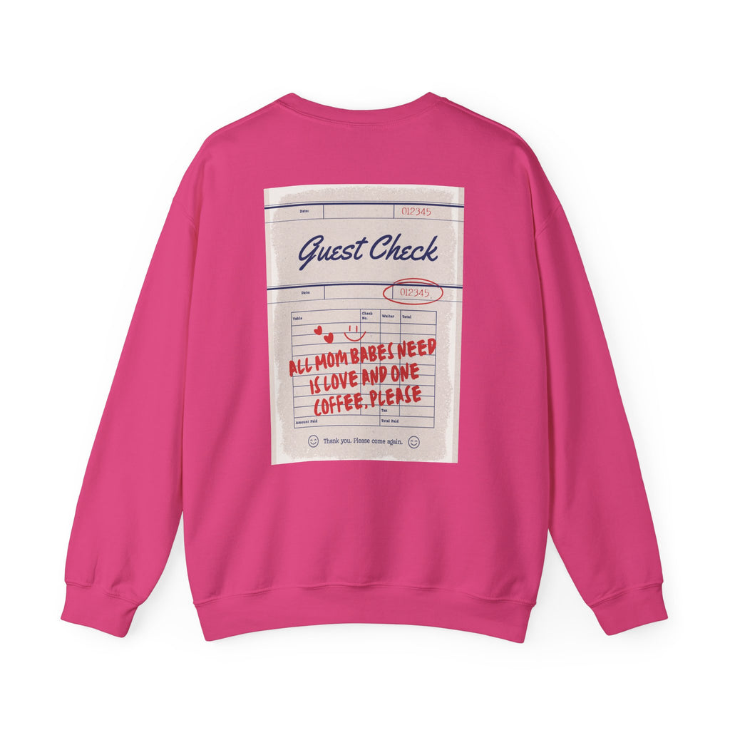 All Mom Babes Need - Graphic Check Sweatshirt