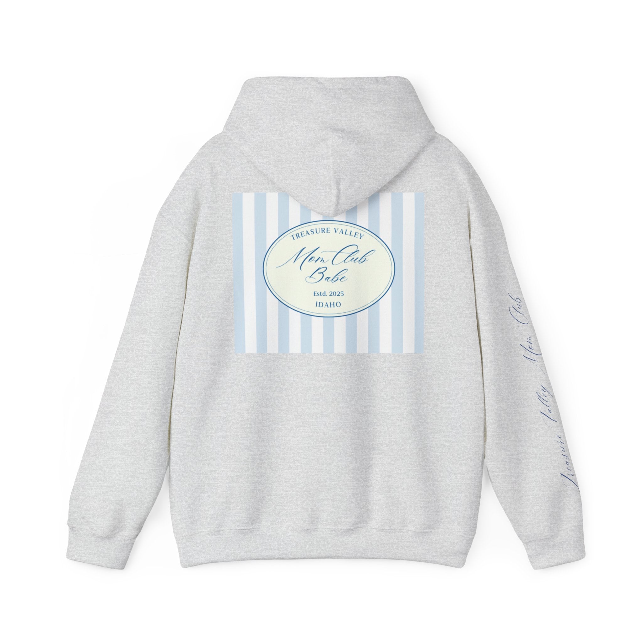 Treasure Valley Mom Club - Striped Graphic Hoodie
