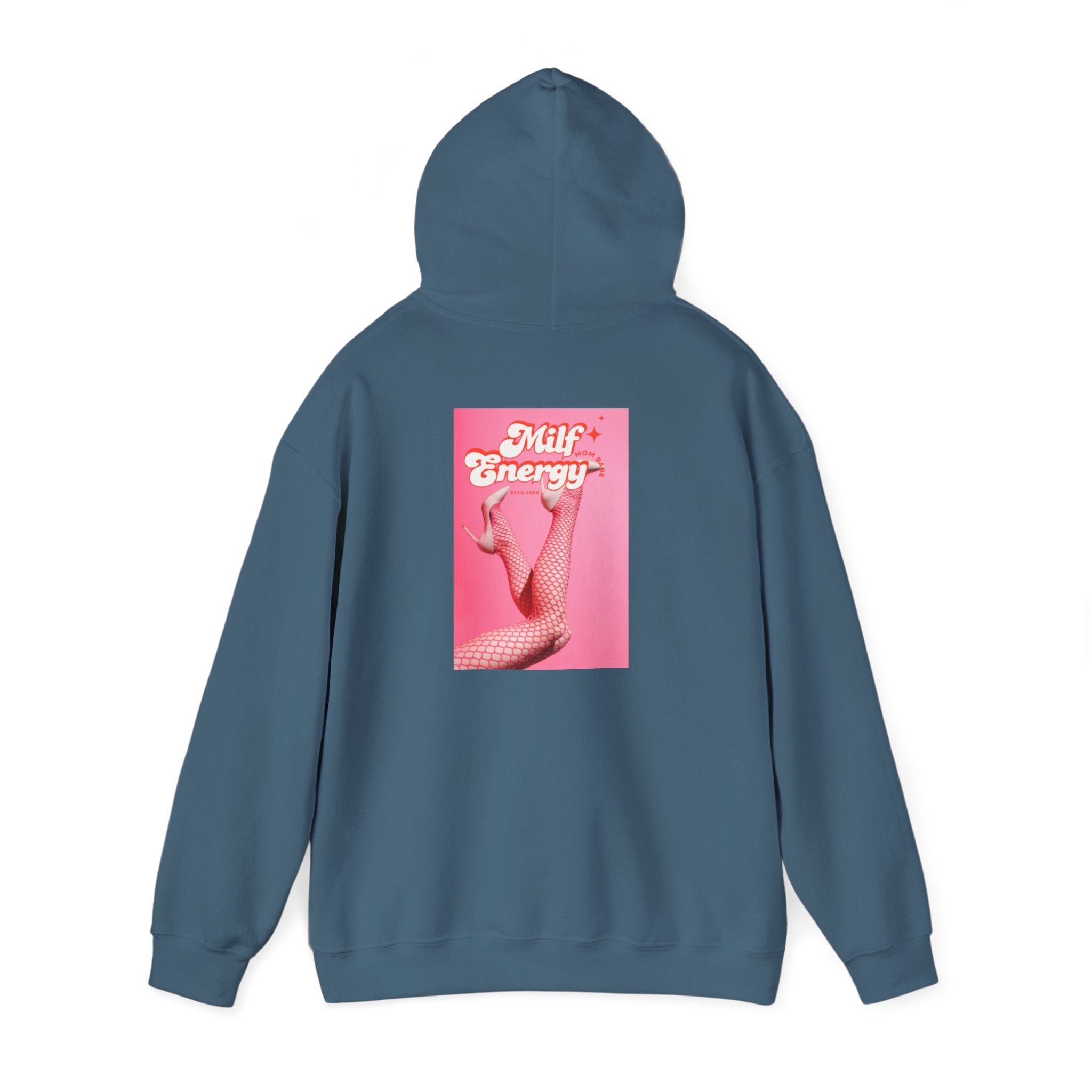 MILF Energy Mom Babe — Fishnet Graphic Hoodie