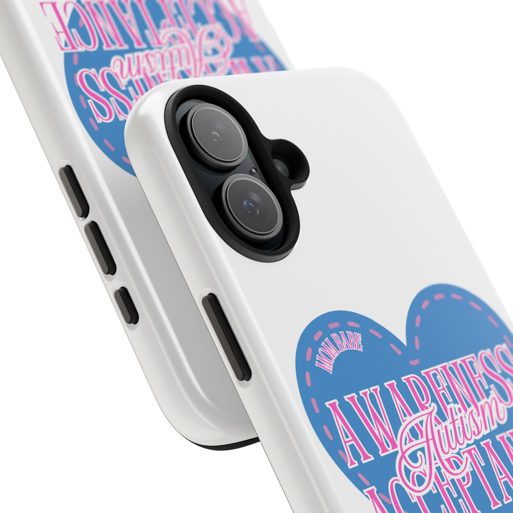 Autism Awareness and Acceptance — Stitched Heart Phone Case