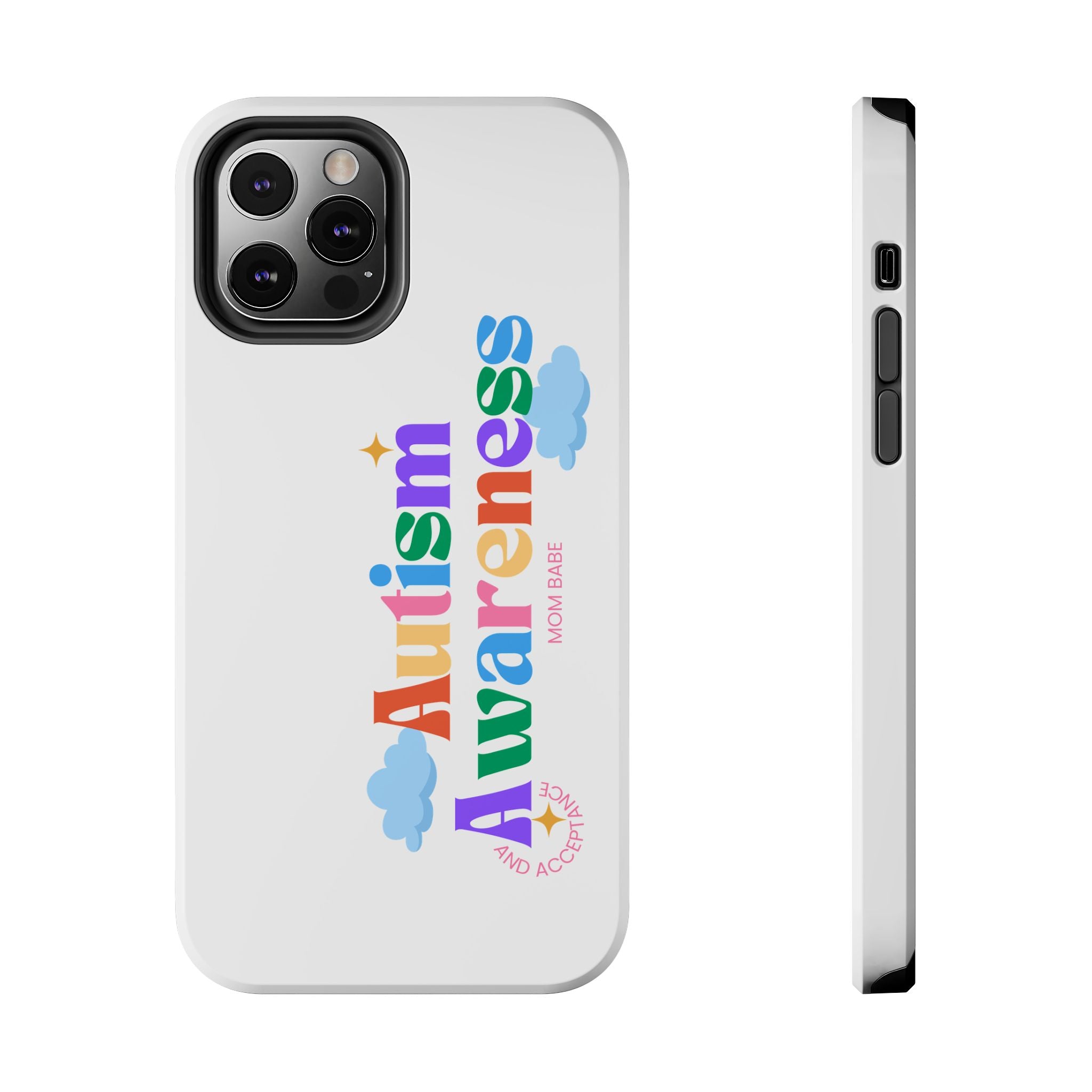 Copy of Autism Awareness and Acceptance — Checkered Heart Phone Case