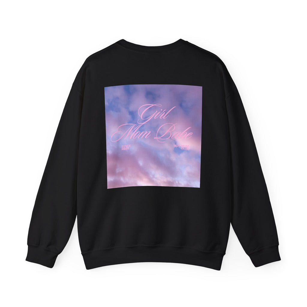 Girl Mom Babe - Cloudy Graphic Sweatshirt
