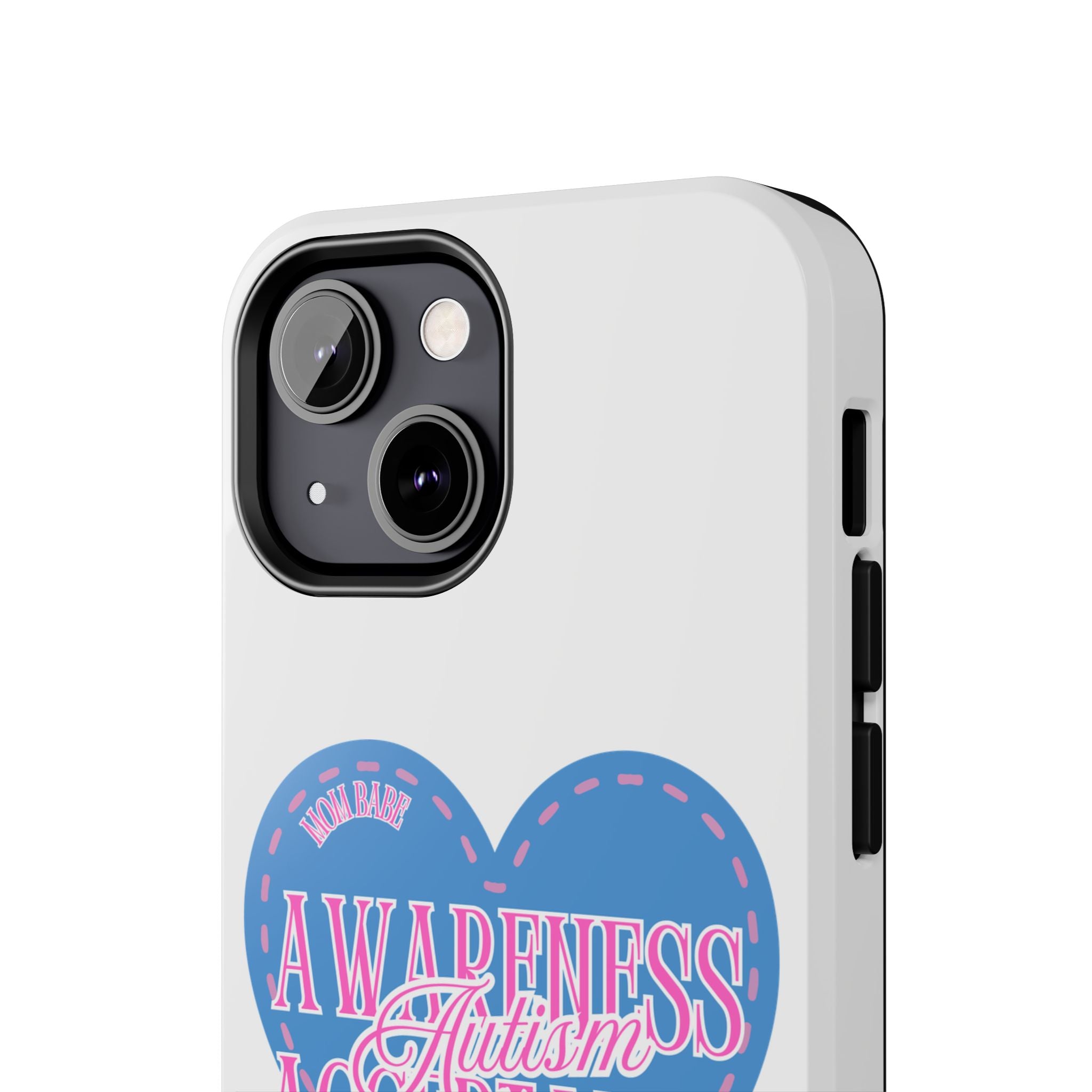 Autism Awareness and Acceptance — Stitched Heart Phone Case