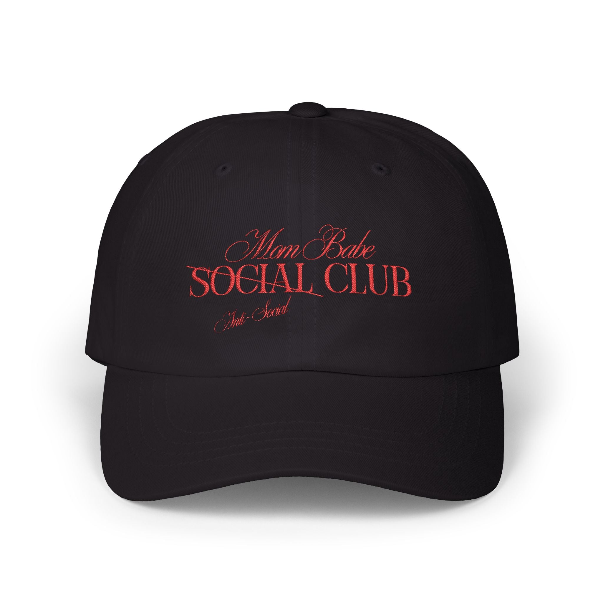 Mom Babe Anti-Social Club - Red Embroidery