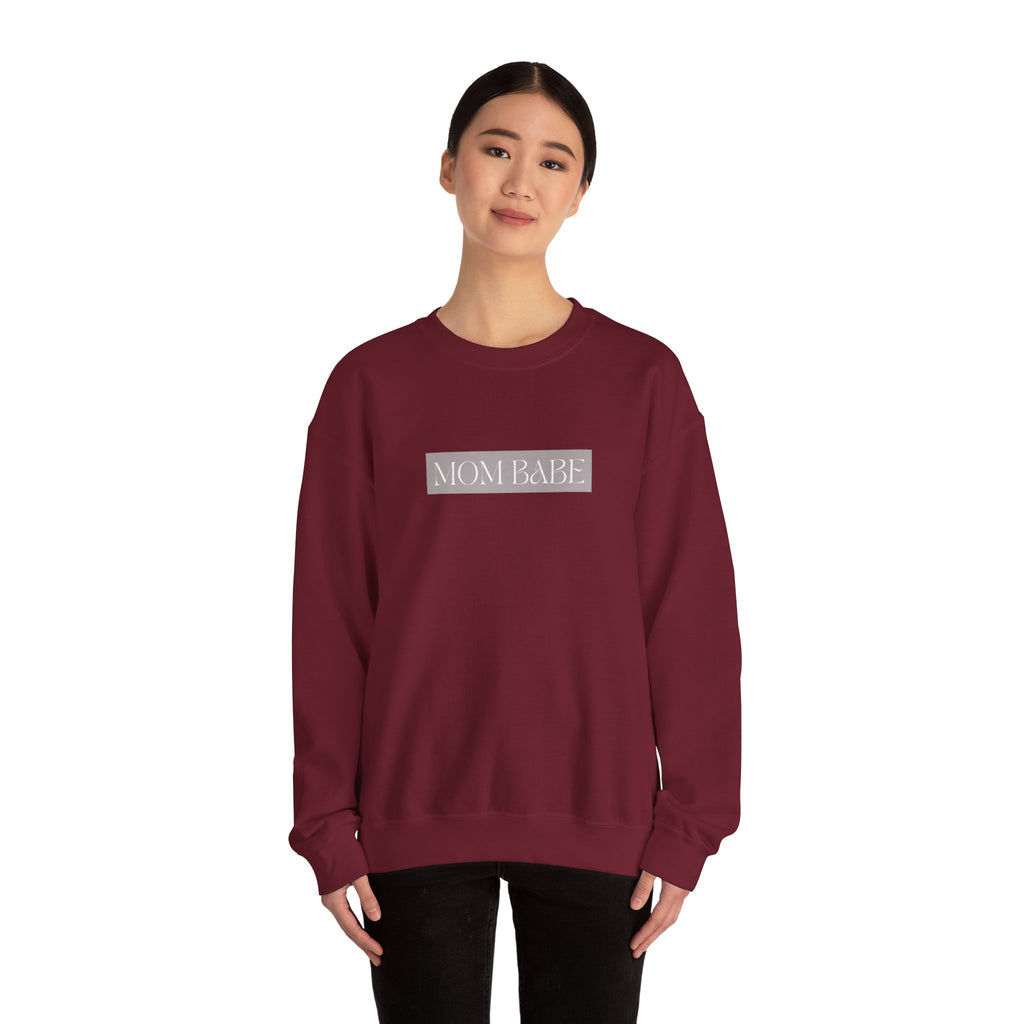 Pilates Mom Babe Club — Workout Graphic Sweatshirt (White Print)