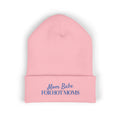 Mom Babe For Hot Moms Beanie - Blue Embroidery