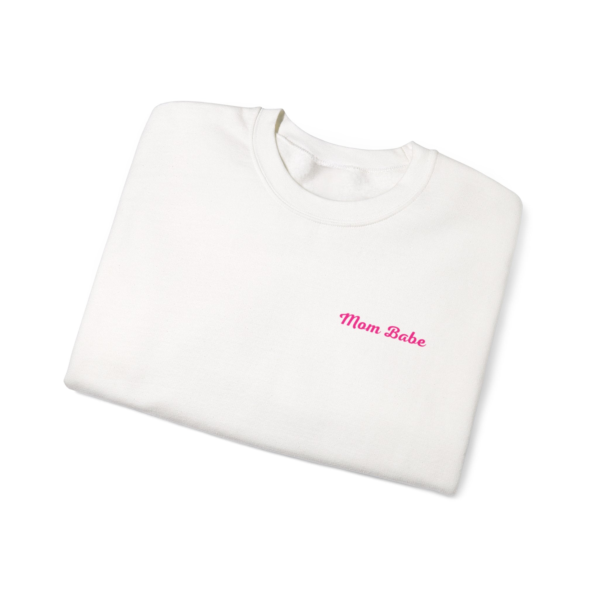 Mom Babe For Hot Moms — Pink Heart Drip Graphic Sweatshirt