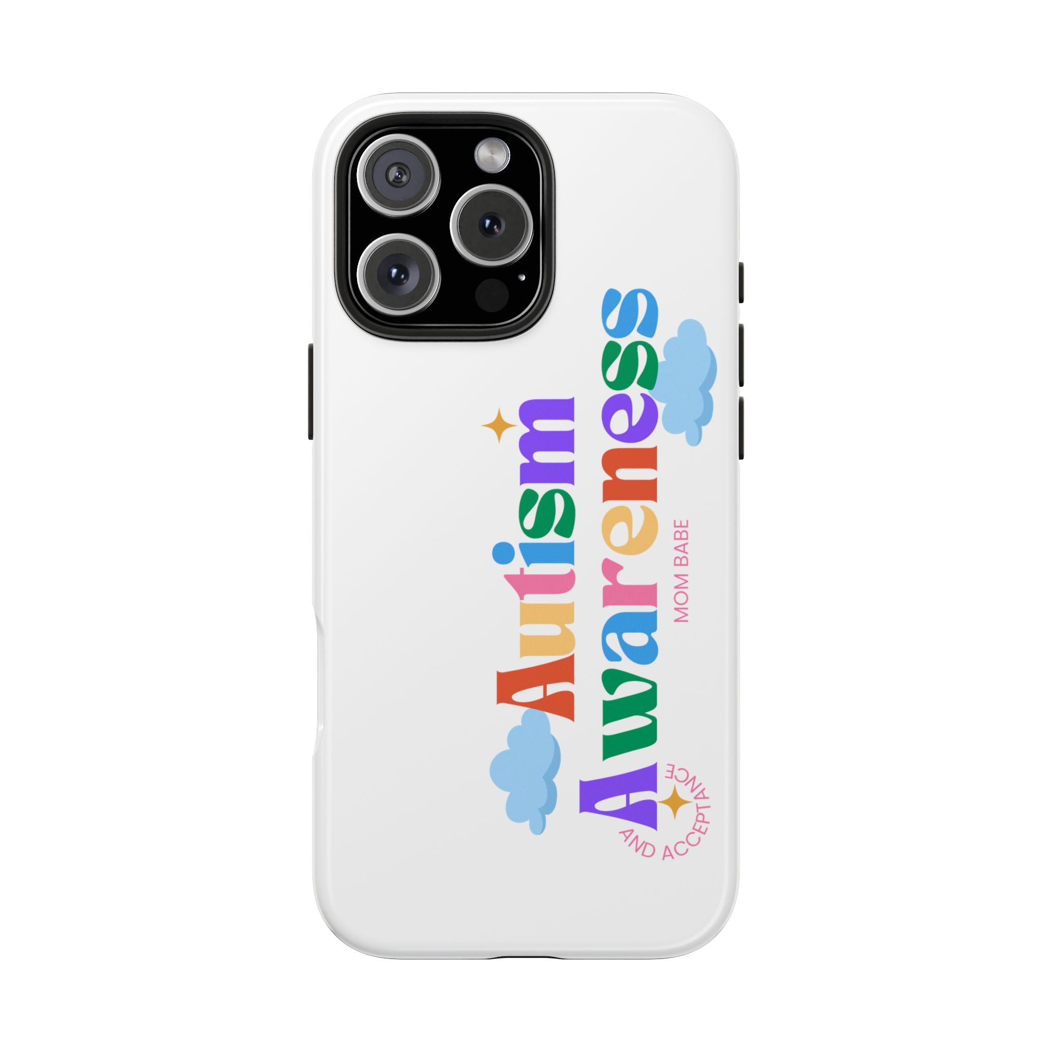Copy of Autism Awareness and Acceptance — Checkered Heart Phone Case
