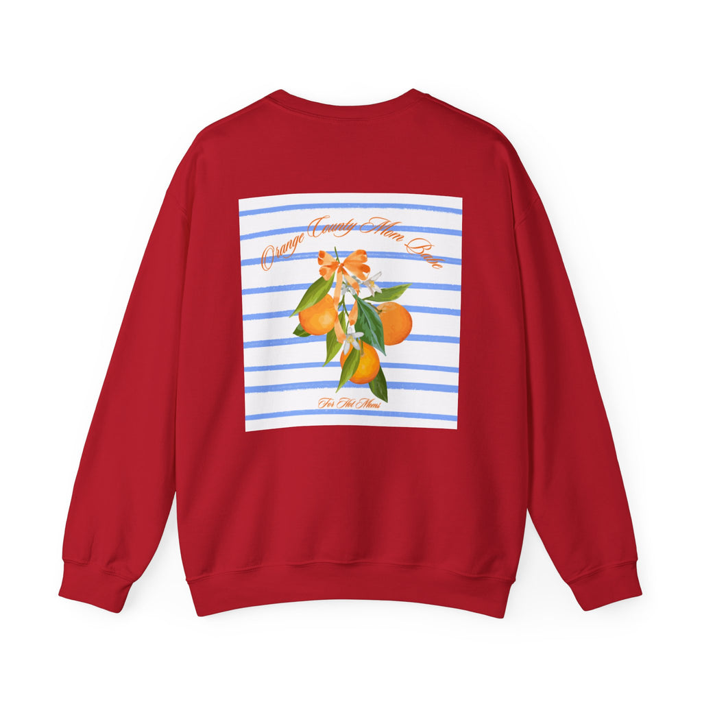 Orange County Mom Babe — Orange Blossom Graphic Sweatshirt