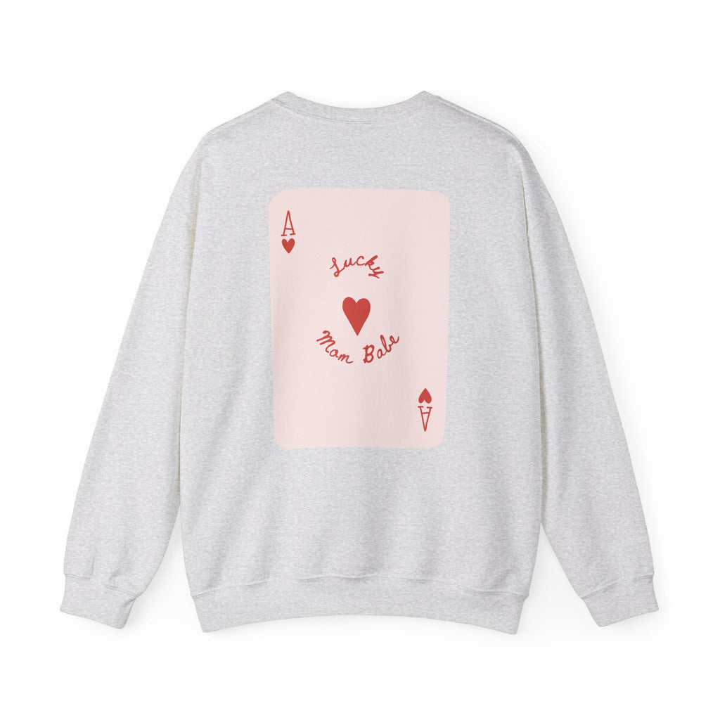 Lucky Mom Babe - Graphic Sweatshirt
