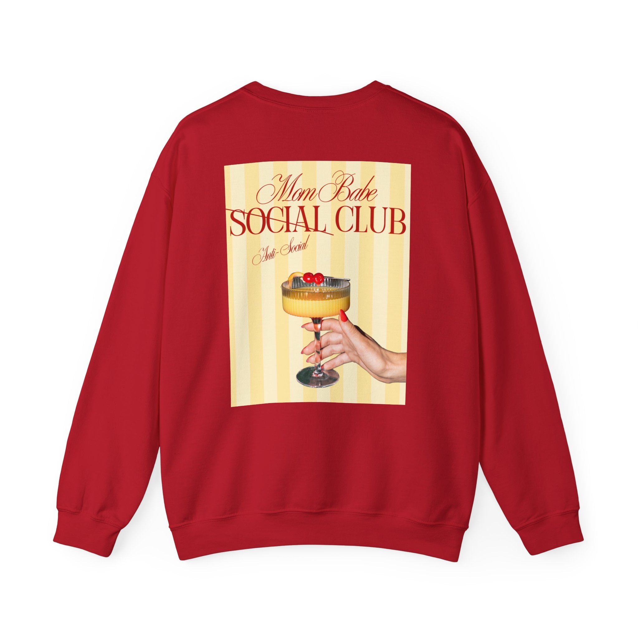 Mom Babe Anti-Social Club - Cocktail Graphic Sweatshirt