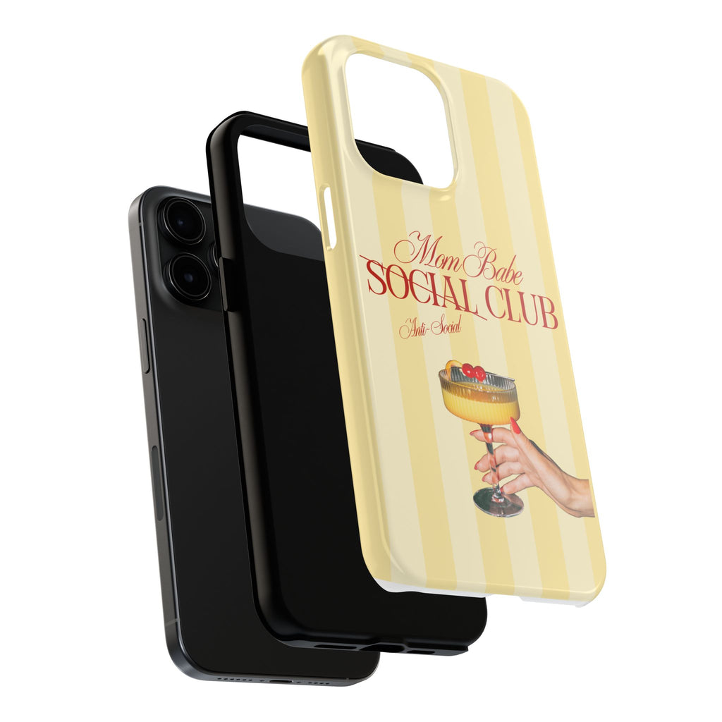 Mom Babe Anti-Social Club Tough Phone Case