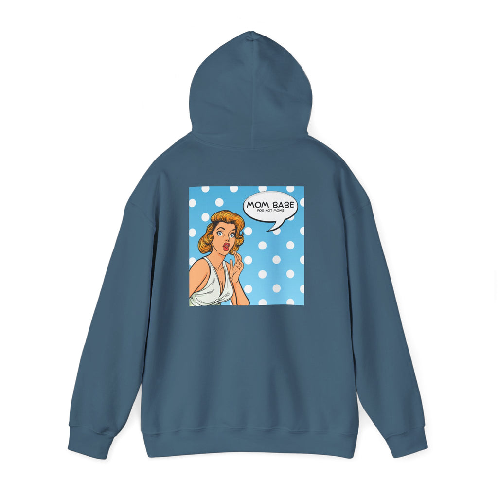 Mom Babe For Hot Moms - Retro Pop Art Graphic Hoodie
