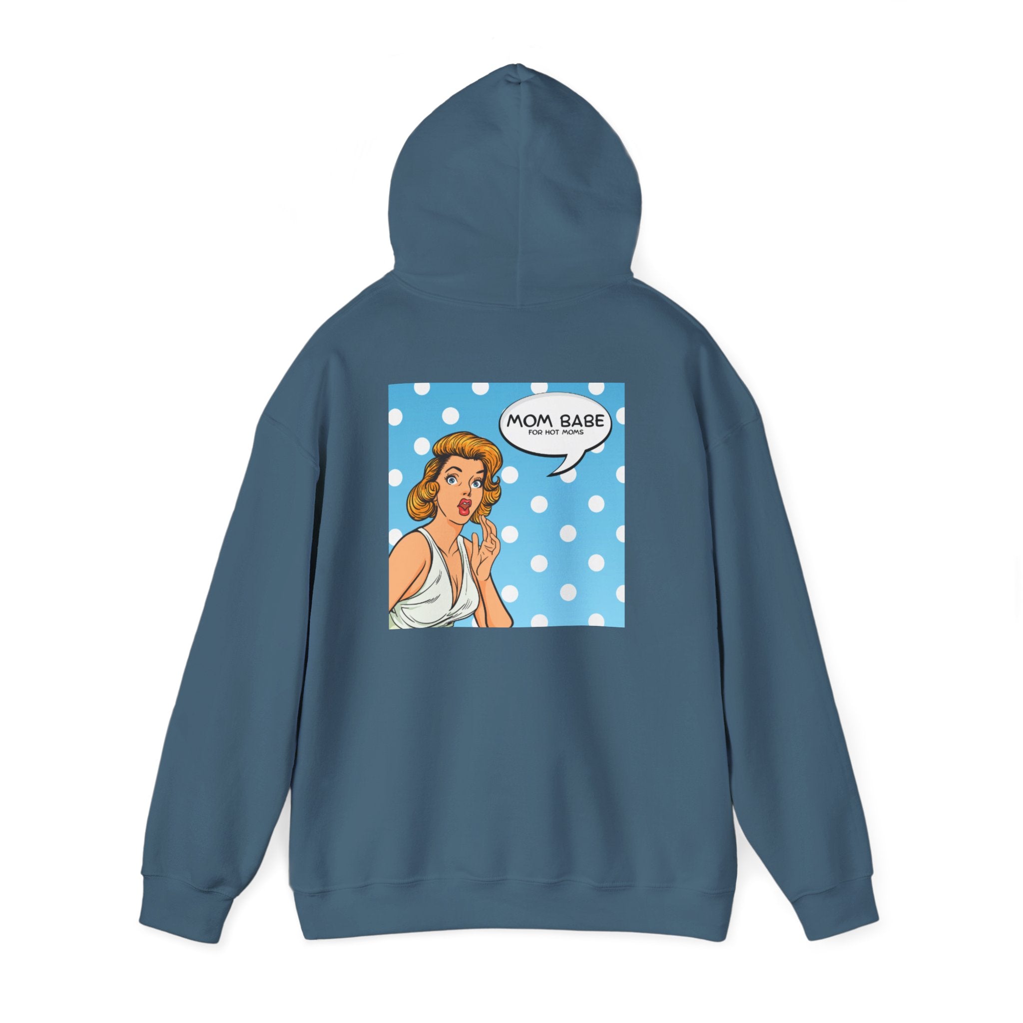 Mom Babe For Hot Moms - Retro Pop Art Graphic Hoodie