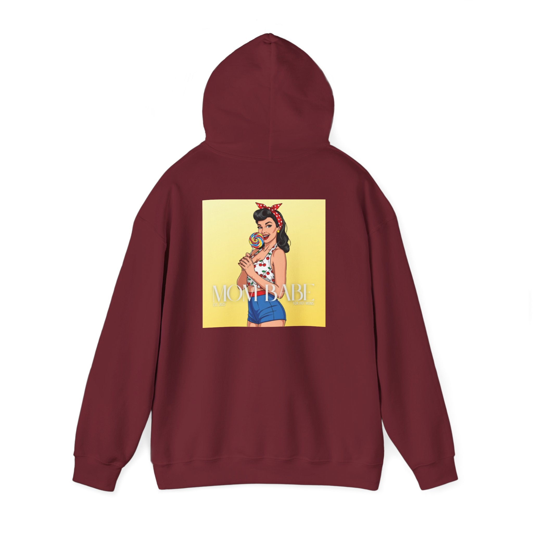 Mom Babe - For Hot Moms Pinup Graphic Hoodie