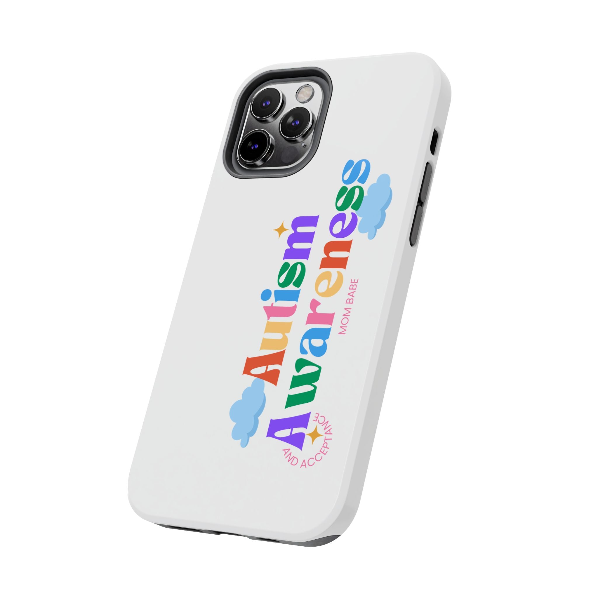 Copy of Autism Awareness and Acceptance — Checkered Heart Phone Case