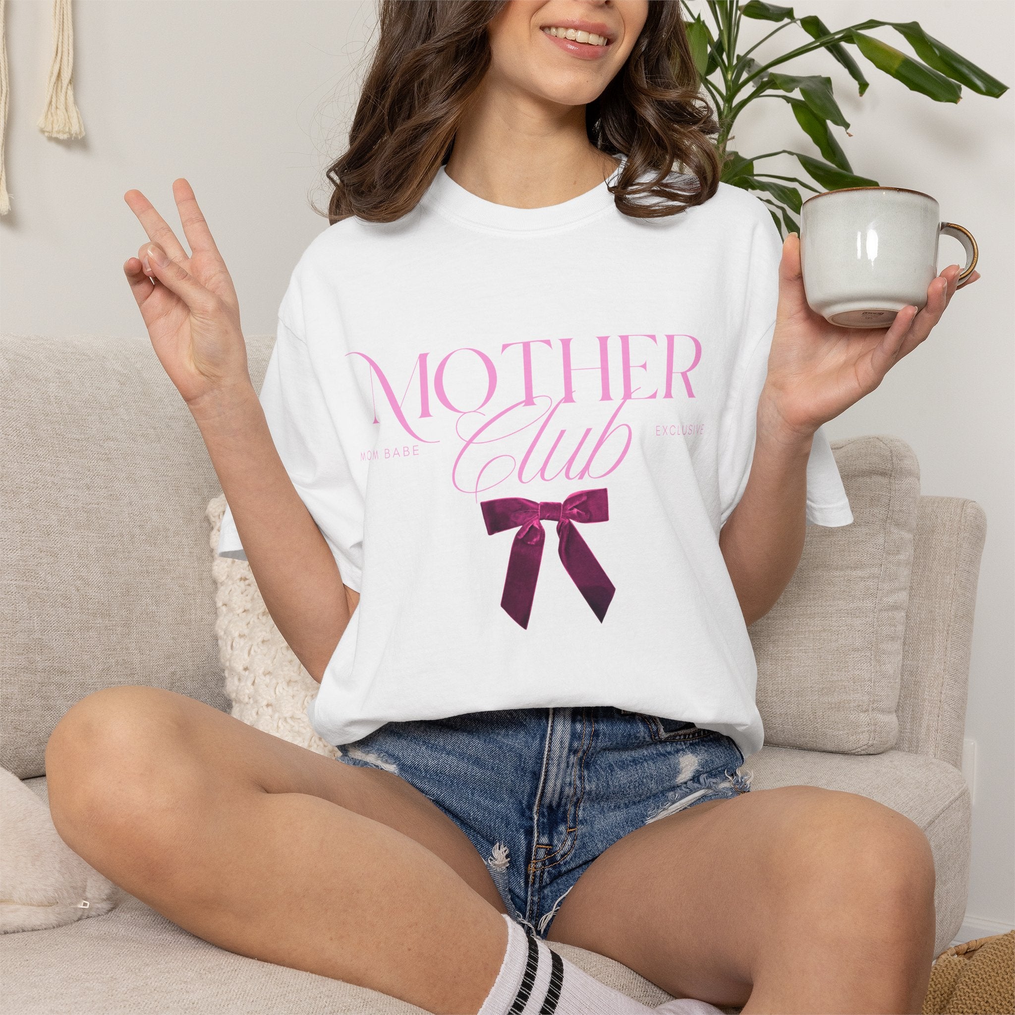 Mother Club Mom Babe Exclusive Tee - Petal