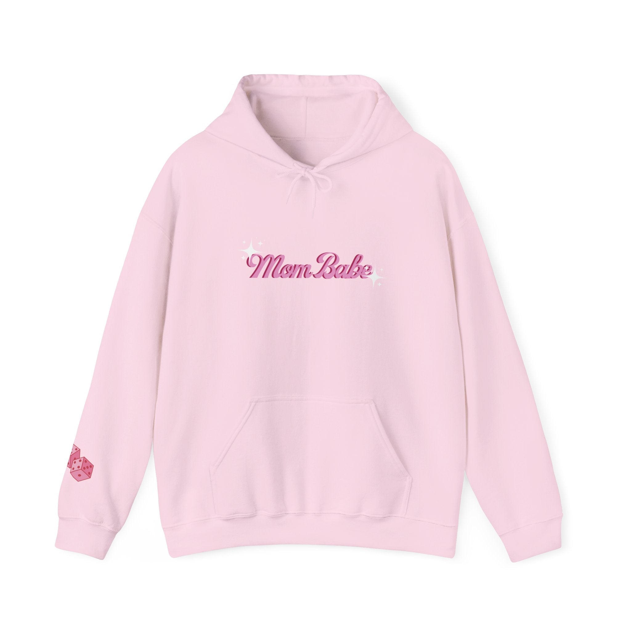 Mom Babe Club - For Hot Moms — Pink Graphic Hoodie
