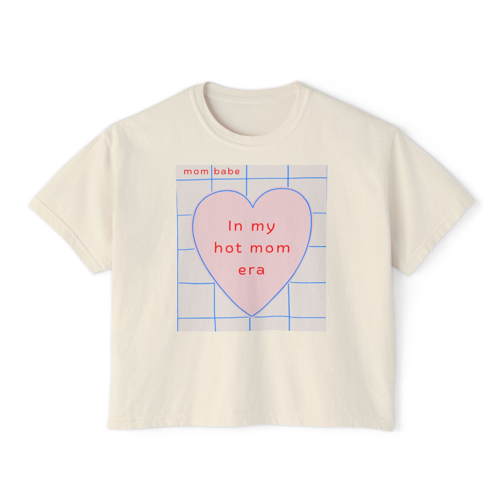 Copy of In My Hot Mom Era Front Print - Heart Graphic Tee