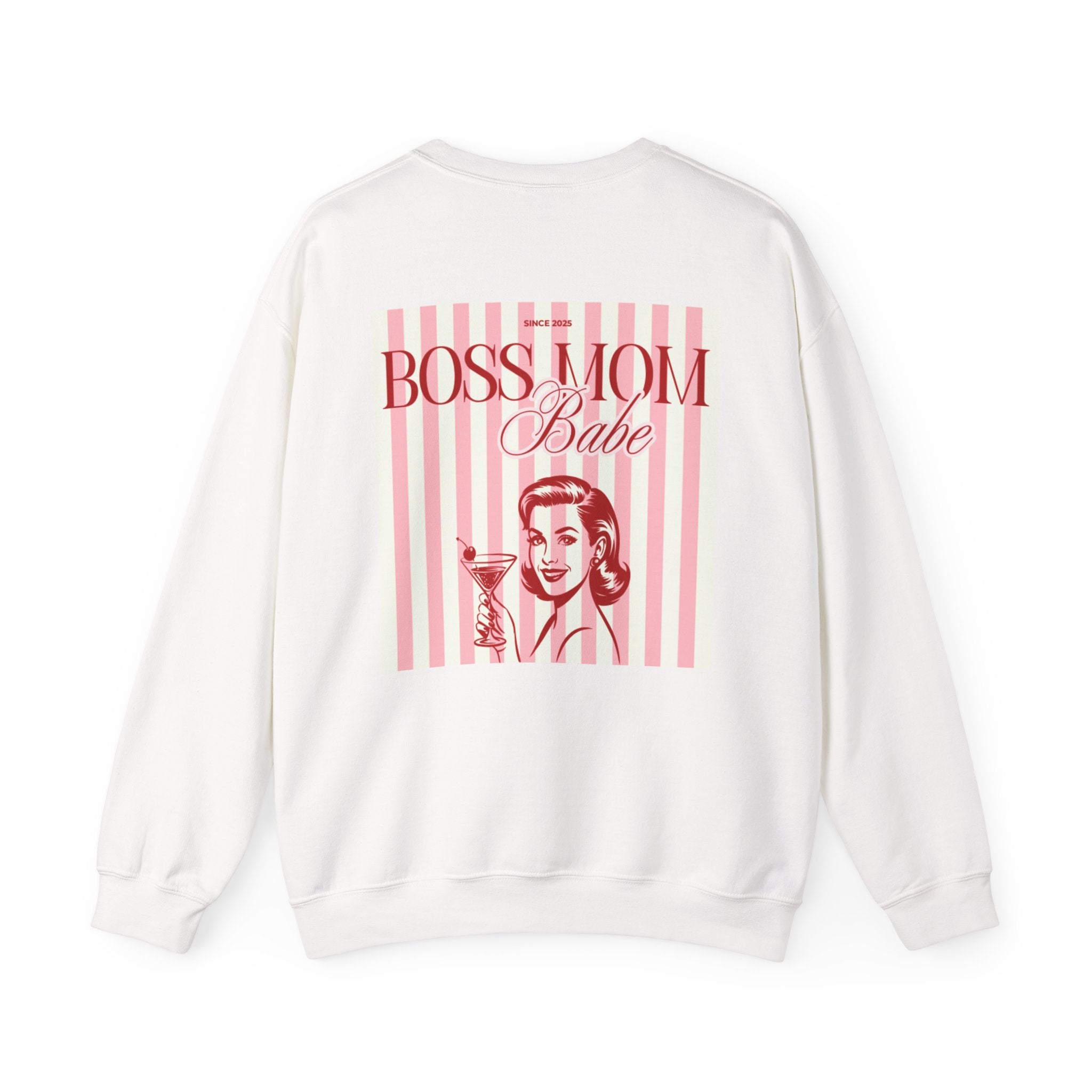Boss Mom Babe — Vintage Retro Graphic Sweatshirt