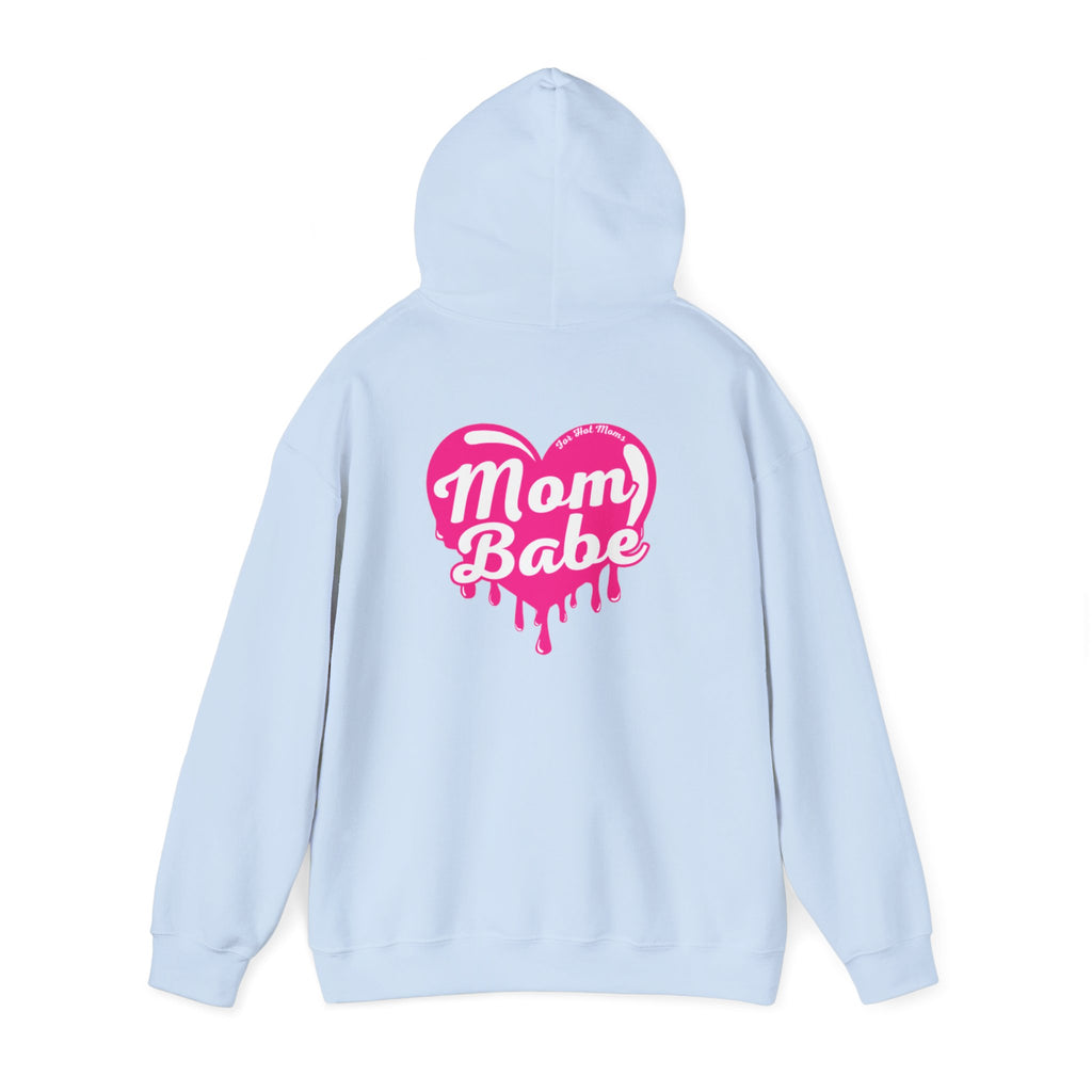 Mom Babe For Hot Moms — Pink Heart Drip Graphic Hoodie